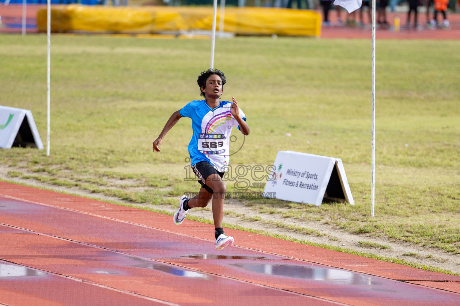 Day 1 of MWSC Interschool Athletics Championships 2024 held in Hulhumale Running Track, Hulhumale, Maldives on Saturday, 9th November 2024. 
Photos by: Ismail Thoriq, Hassan Simah / Images.mv