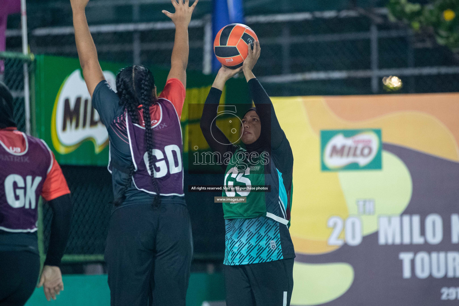 Day 2 of 20th Milo National Netball Tournament 2023, held in Synthetic Netball Court, Male', Maldives on 30th May 2023 Photos: Nausham Waheed/ Images.mv