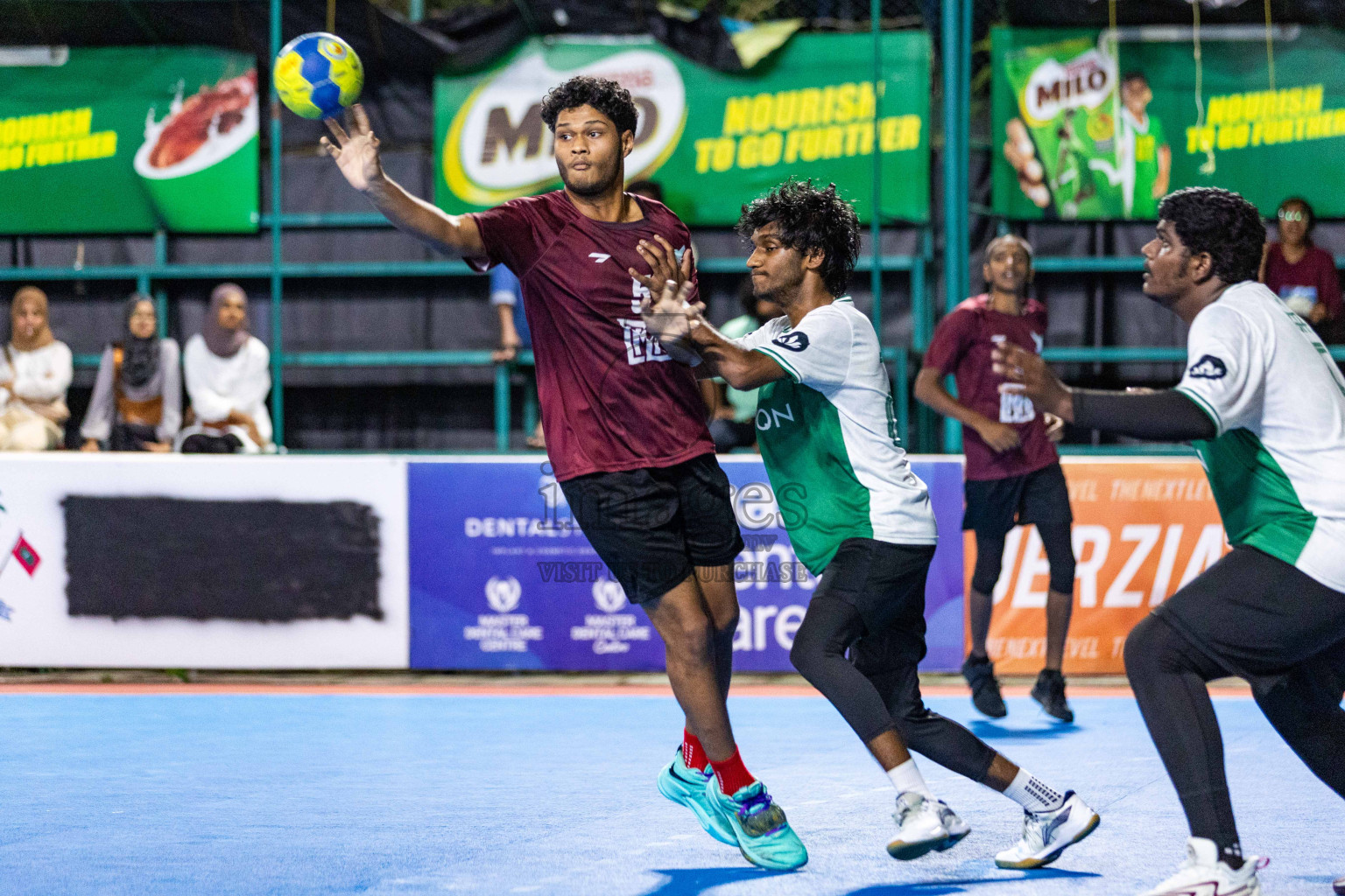 Day 17 of 10th National Handball Tournament 2023, held in Handball ground, Male', Maldives on Friday, 15th December 2023 Photos: Nausham Waheed/ Images.mv