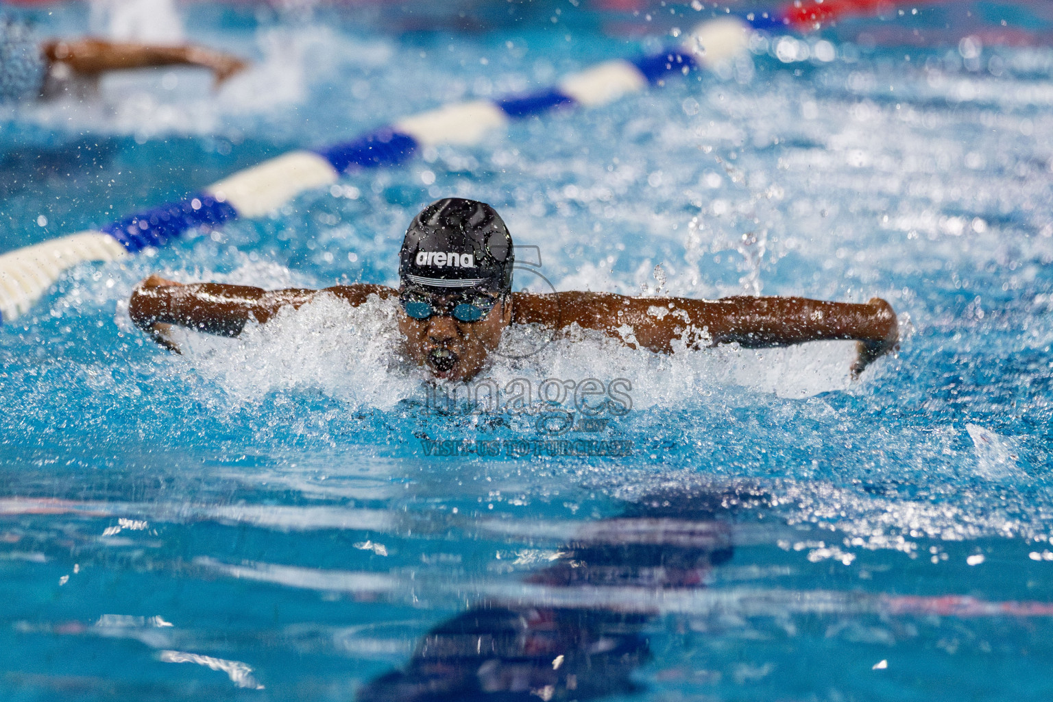 Day 2 of National Swimming Competition 2024 held in Hulhumale', Maldives on Saturday, 14th December 2024. Photos: Hassan Simah / images.mv