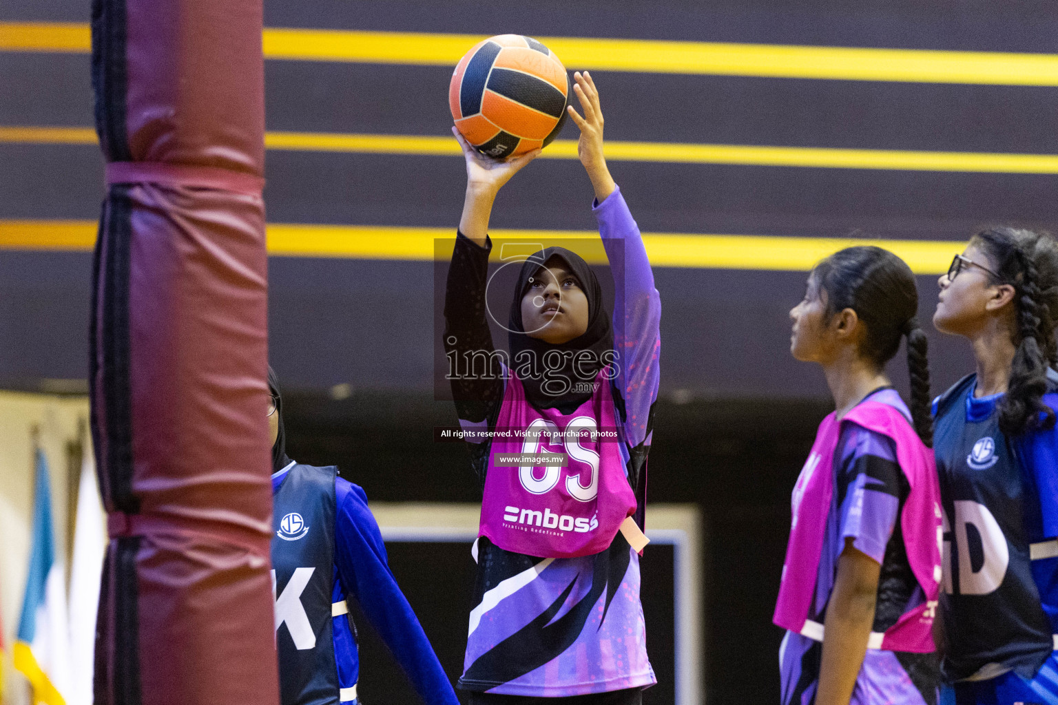 Day 10 of 24th Interschool Netball Tournament 2023 was held in Social Center, Male', Maldives on 5th November 2023. Photos: Nausham Waheed / images.mv