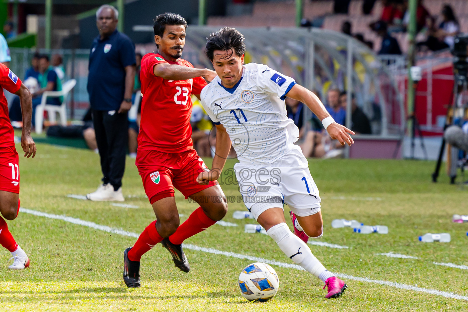 Maldives vs Philippines in AFC Asian Cup Qualifies held in National Football Stadium, Male', Maldives on Tuesday, 18th November 2025. Photos: Nausham Waheed / Images.mv