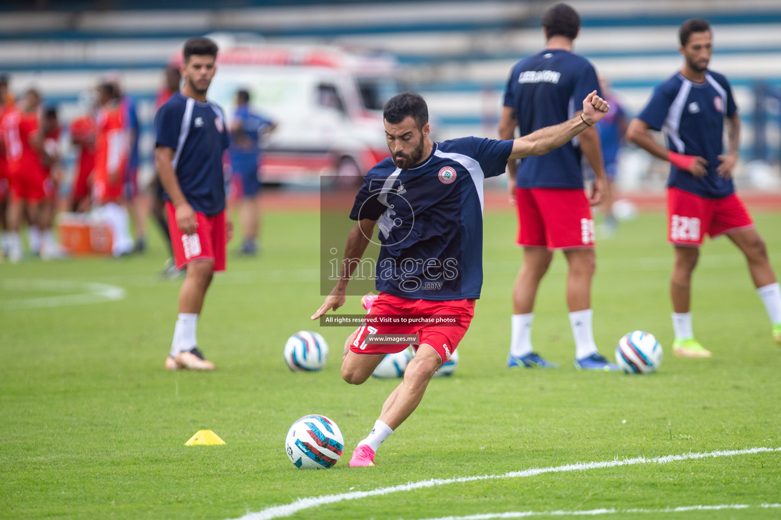 Lebanon vs Bangladesh in SAFF Championship 2023 held in Sree Kanteerava Stadium, Bengaluru, India, on Wednesday, 22nd June 2023. Photos: Nausham Waheed / images.mv