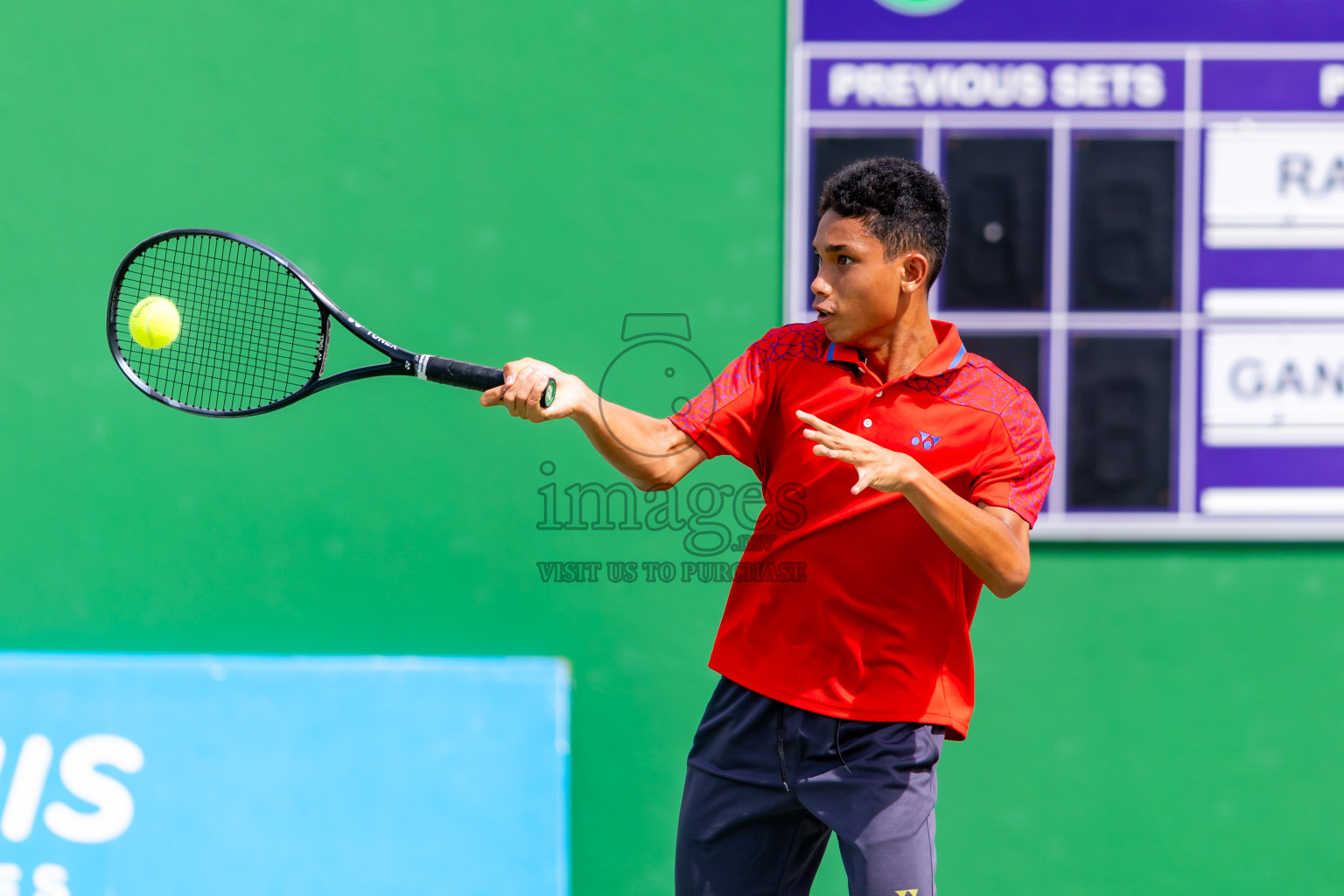 Day 9 of ATF Maldives Junior Open Tennis was held in Male' Tennis Court, Male', Maldives on Friday, 20th December 2024. Photos: Nausham Waheed/ images.mv