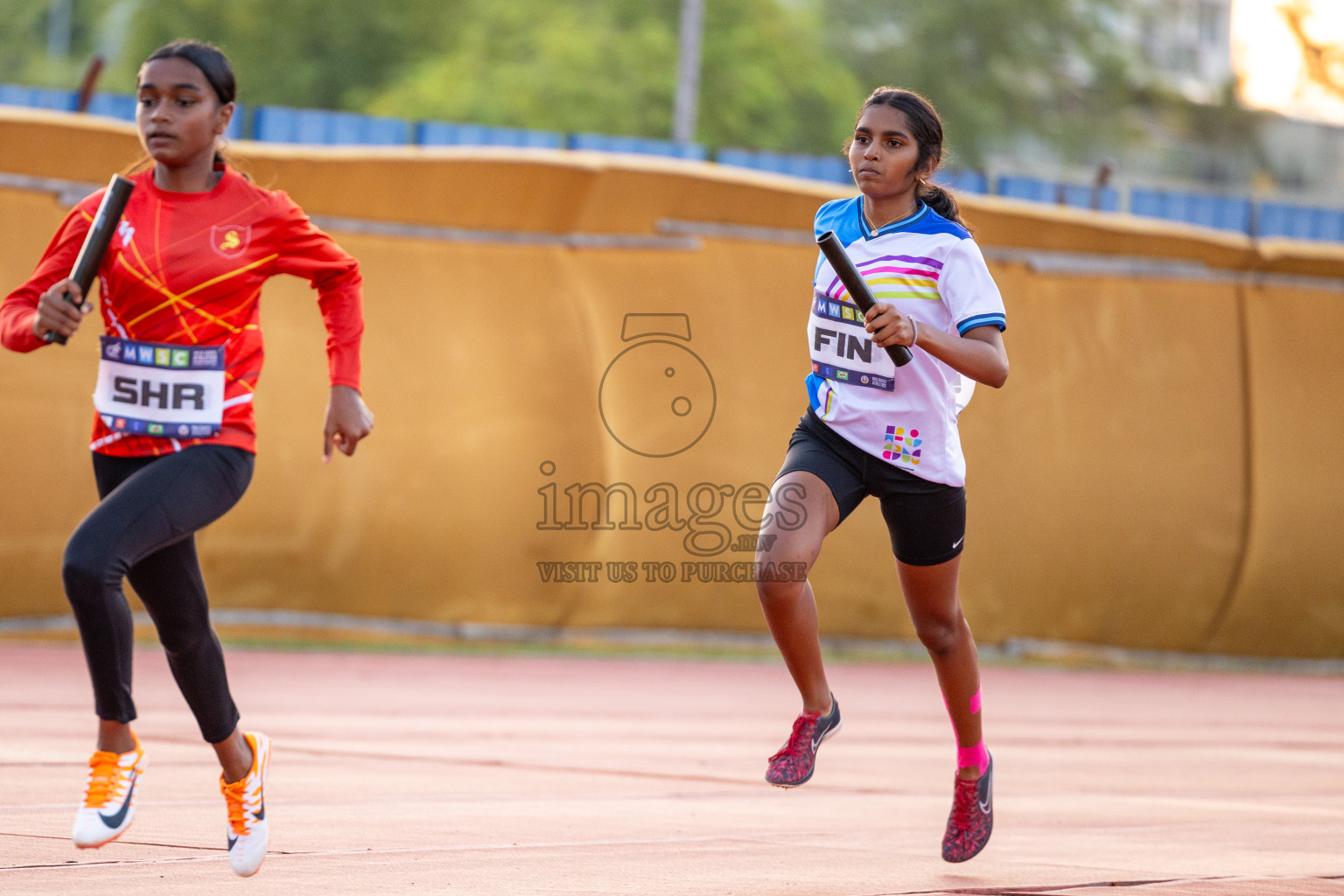 Day 4 of MWSC Interschool Athletics Championships 2024 held in Hulhumale Running Track, Hulhumale, Maldives on Tuesday, 12th November 2024. Photos by: Ismail Thoriq / Images.mv