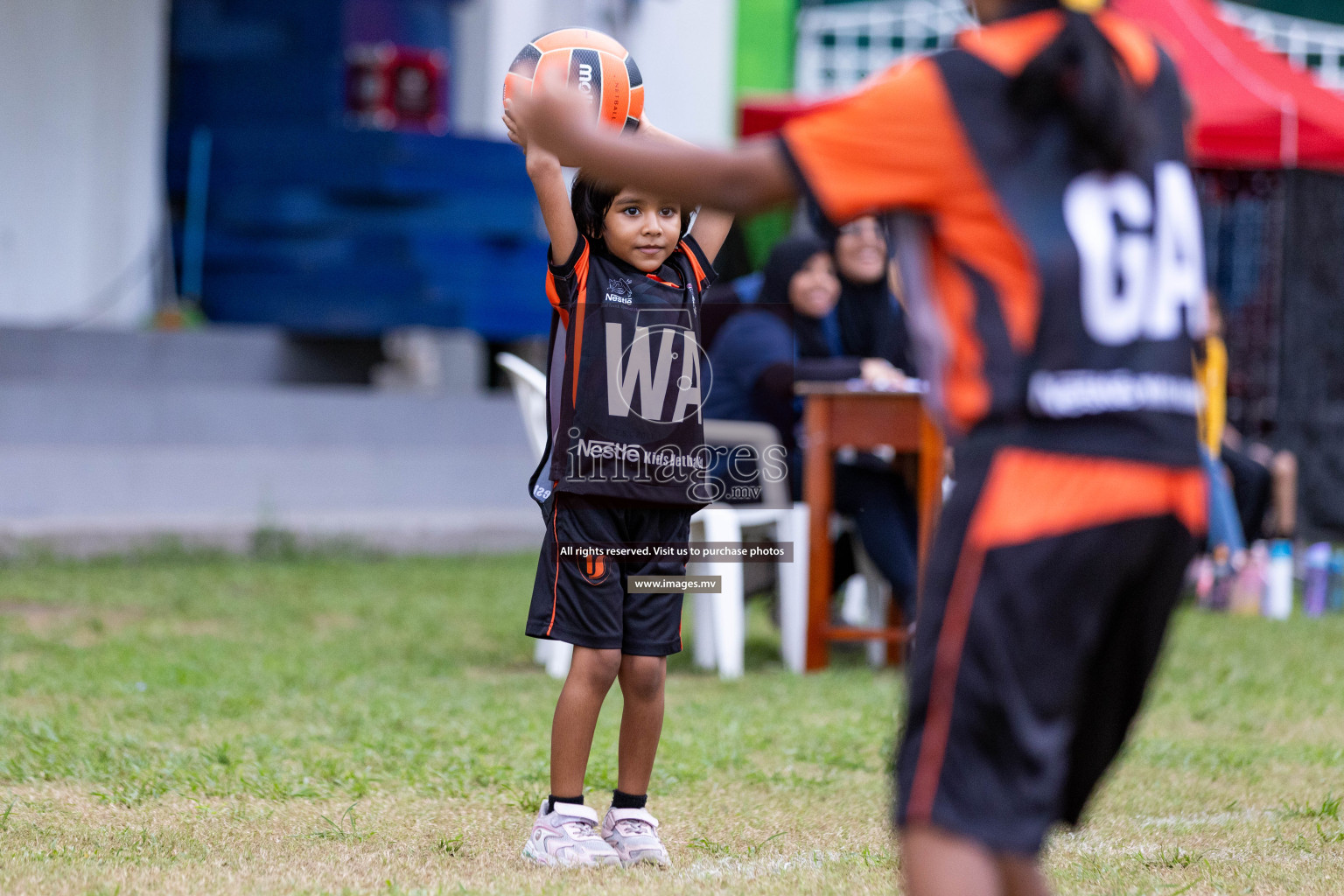 Day 2 of Nestle' Kids Netball Fiesta 2023 held in Henveyru Stadium, Male', Maldives on Thursday, 1st December 2023. Photos by Nausham Waheed / Images.mv