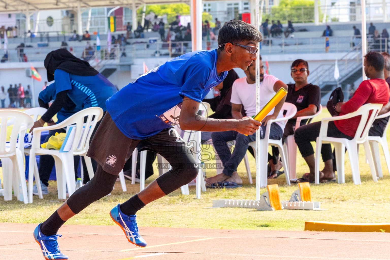 Day 6 of MWSC Interschool Athletics Championships 2024 held in Hulhumale Running Track, Hulhumale, Maldives on Thursday, 14th November 2024. Photos by: Ismail Thoriq / Images.mv