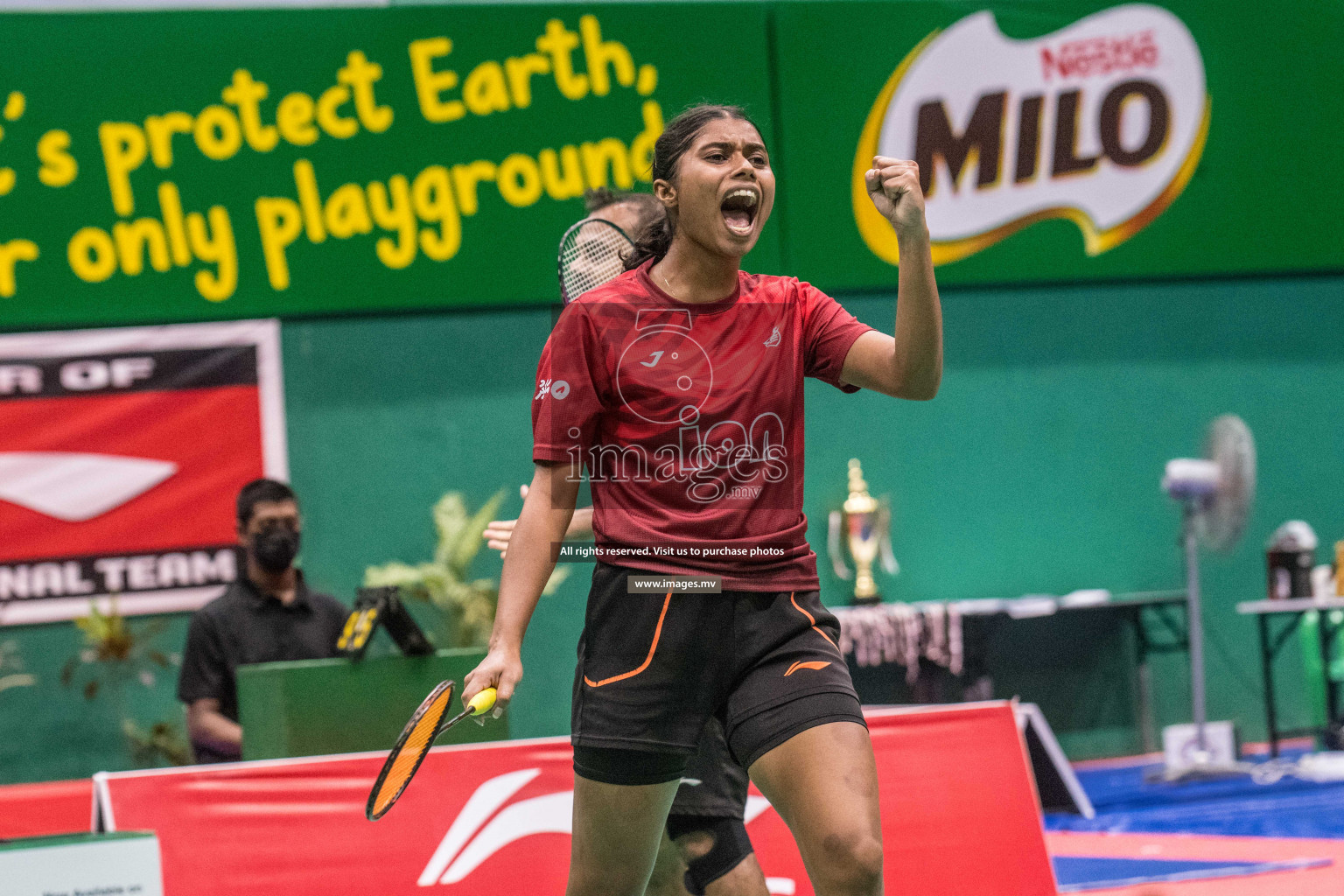 Final of Badminton association mixed group championship 2021 held in Male', Maldives Photos by Nausham Waheed