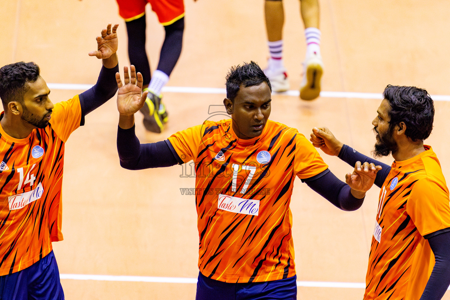 Day 1 of MILO VAM Cup 2024 Men's Division was held in Social Center Indoor Hall on Monday, 28th October 2024. Photos: Nausham Waheed / images.mv