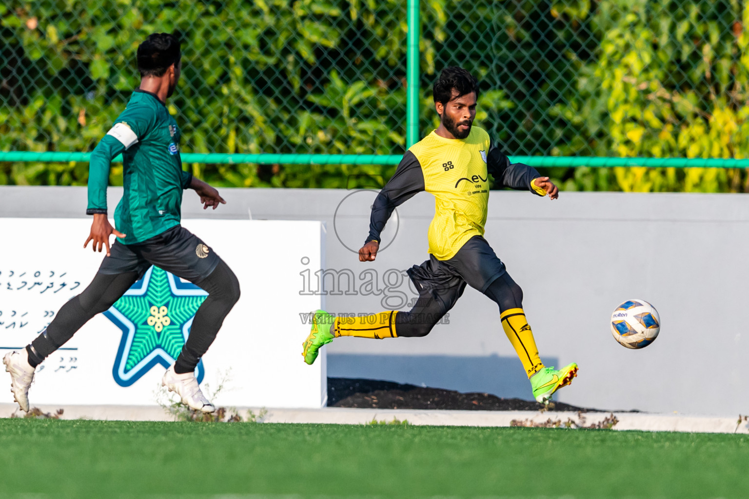 Baburu SC vs Kanmathi Juniors from Manadhoo Council Cup 2024 in N Manadhoo Maldives on Friday, 23rd February 2023. Photos: Nausham Waheed / images.mv