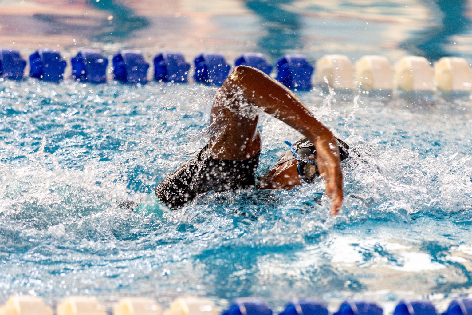 Day 3 of National Swimming Competition 2024 held in Hulhumale', Maldives on Sunday, 15th December 2024. Photos: Hassan Simah / images.mv