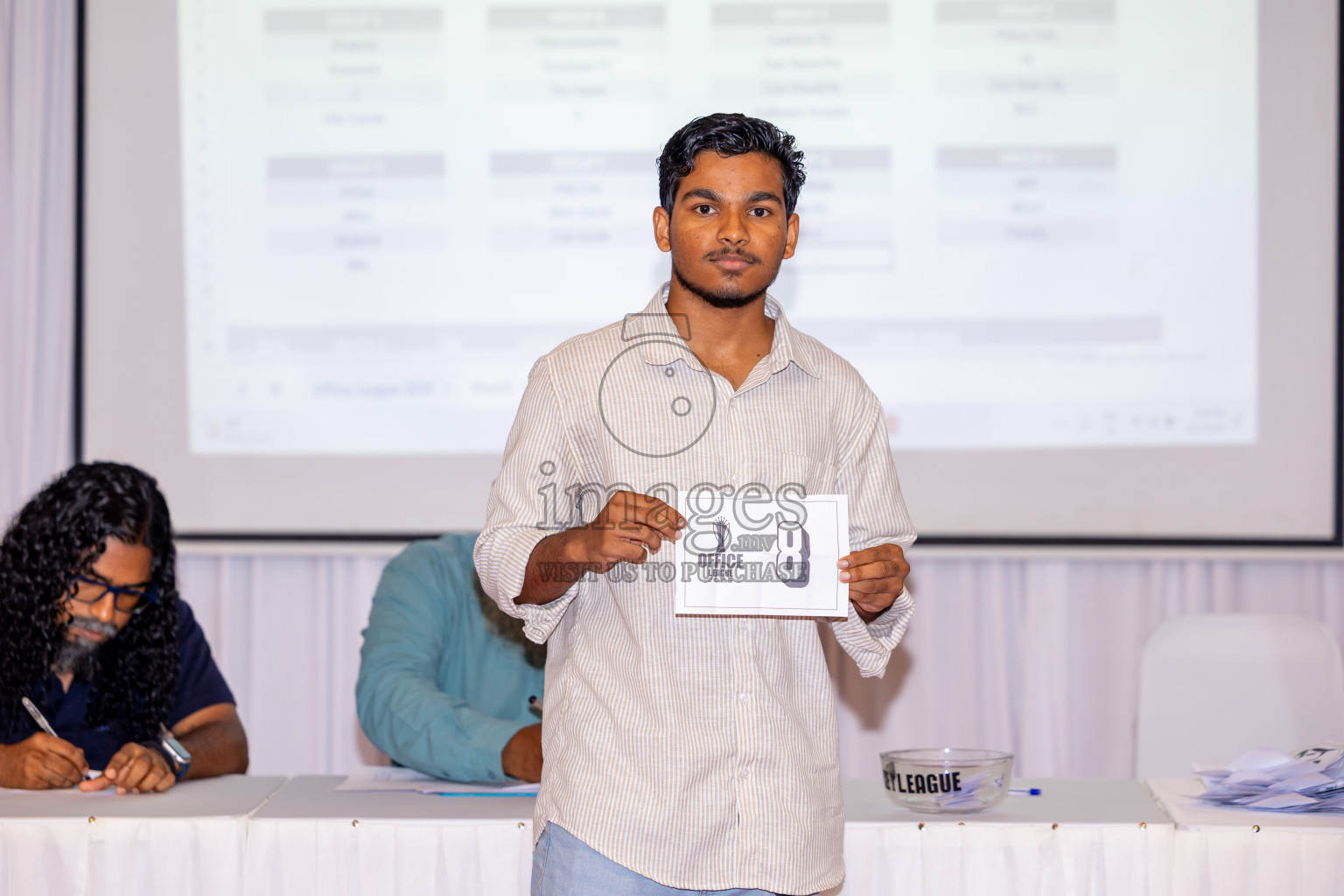 Draw Ceremony of Office League 2025 held in Male', Maldives on Saturday, 12th April 2025. Photos: Nausham Waheed / images.mv
