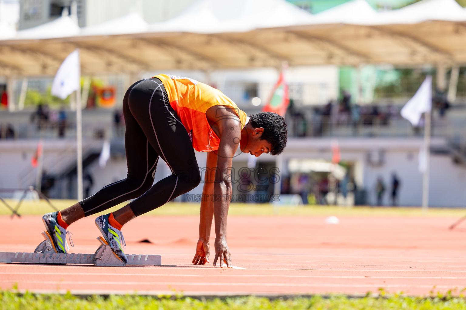 Day 2 of MWSC Interschool Athletics Championships 2024 held in Hulhumale Running Track, Hulhumale, Maldives on Sunday, 10th November 2024. 
Photos by:  Hassan Simah / Images.mv