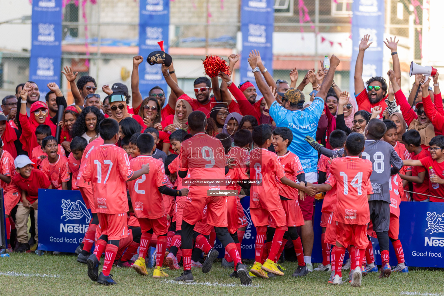 Day 4 of Nestle Kids Football Fiesta, held in Henveyru Football Stadium, Male', Maldives on Saturday, 14th October 2023
Photos: Ismail Thoriq / images.mv