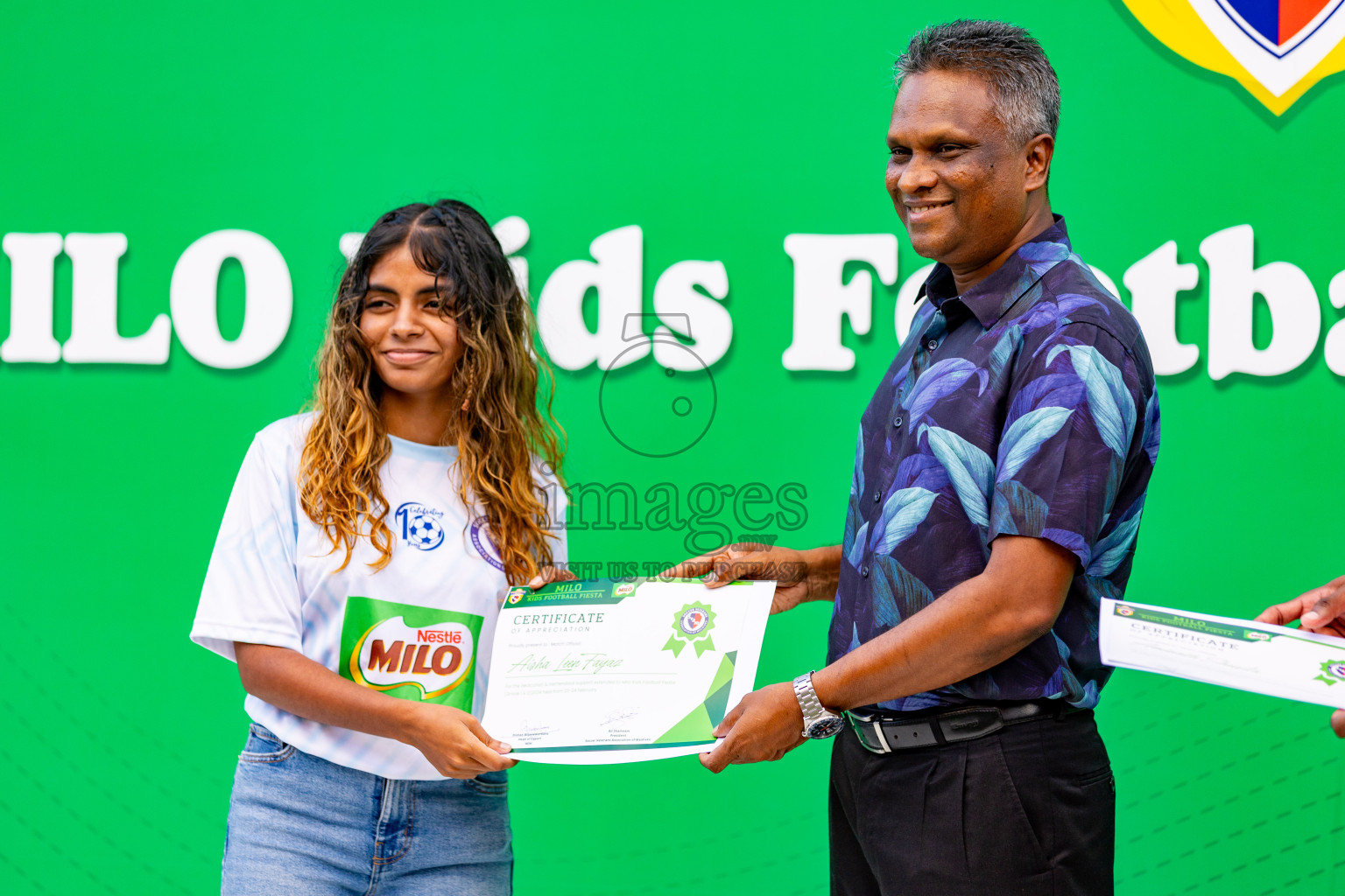 Day 2 of MILO Kids Football Fiesta was held at National Stadium in Male', Maldives on Saturday, 24th February 2024.