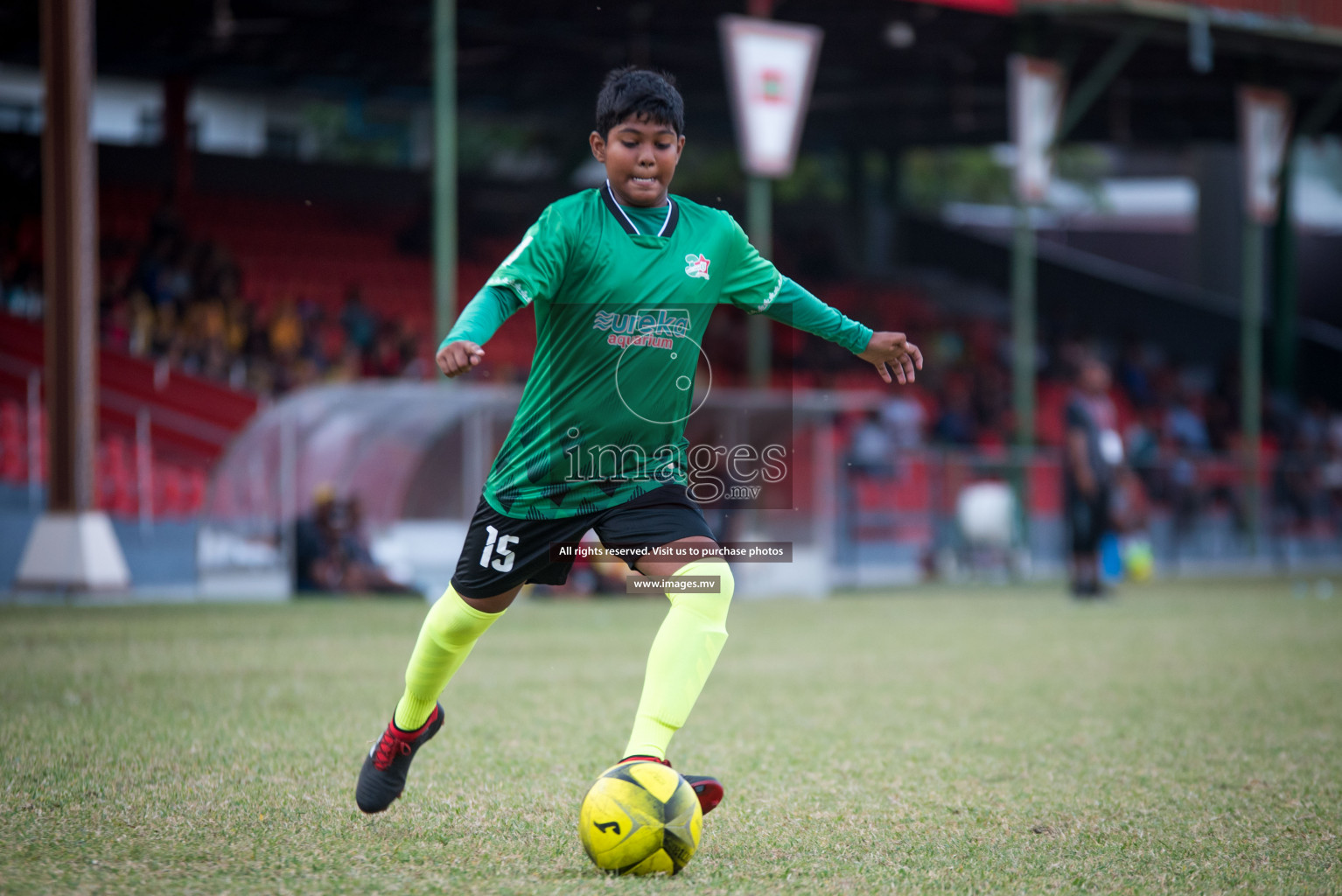 Thaajudheen School vs Kalaafaanu School in MAMEN Inter School Football Tournament 2019 (U13) in Male, Maldives on 3rd April 2019 Photos: Ismail Thoriq / images.mv