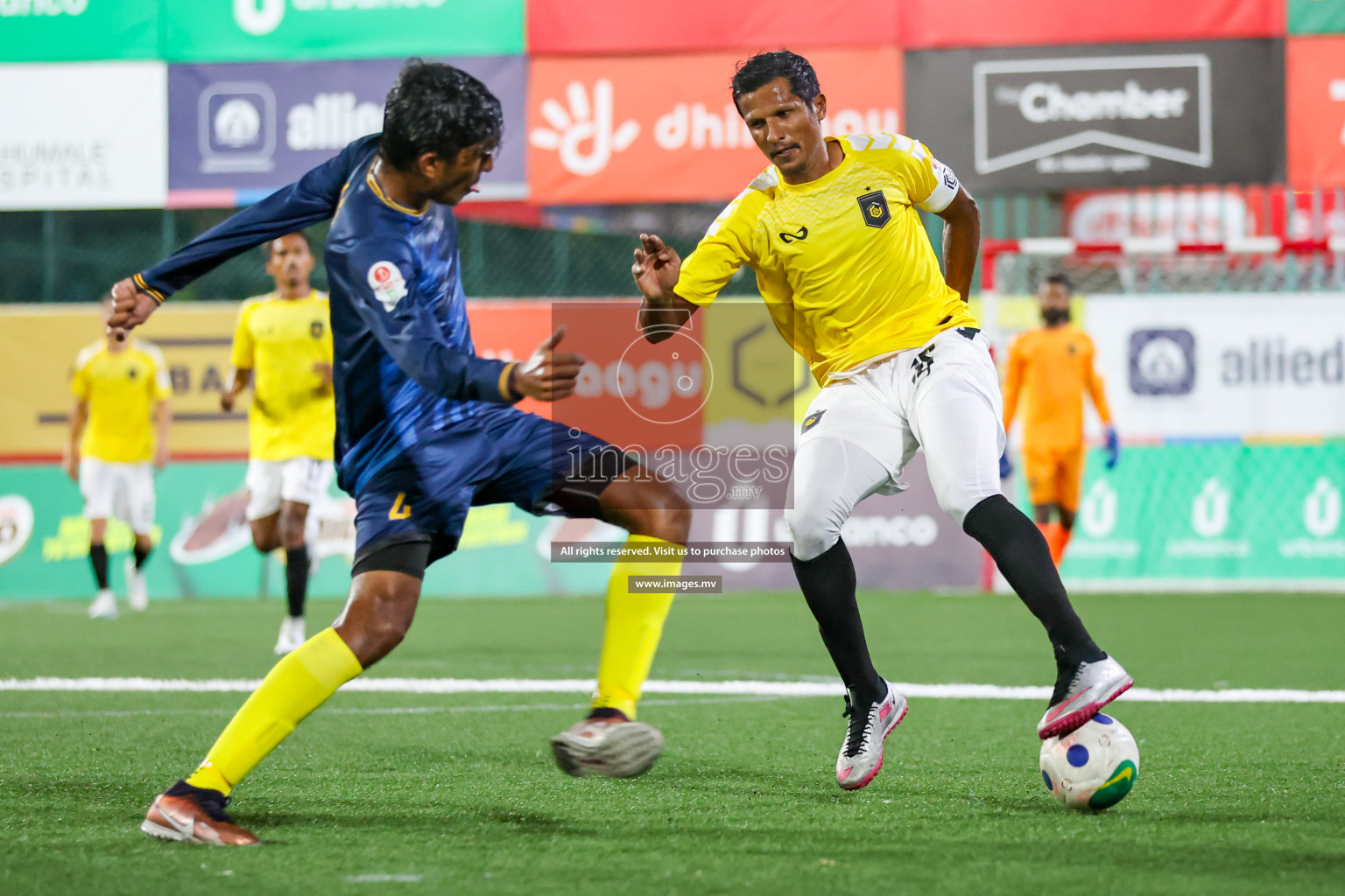 RRC vs Customs RC in Club Maldives Cup 2023 held in Hulhumale, Maldives, on Tuesday, 18th July 2023 Photos: Hassan Simah / images.mv