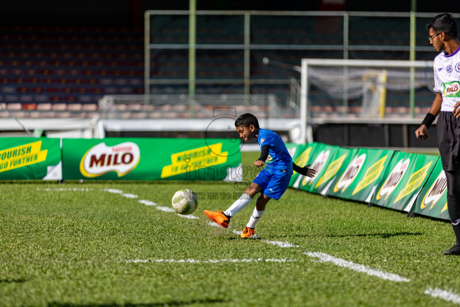 Day 2 of MILO Kids Football Fiesta was held at National Stadium in Male', Maldives on Saturday, 24th February 2024.