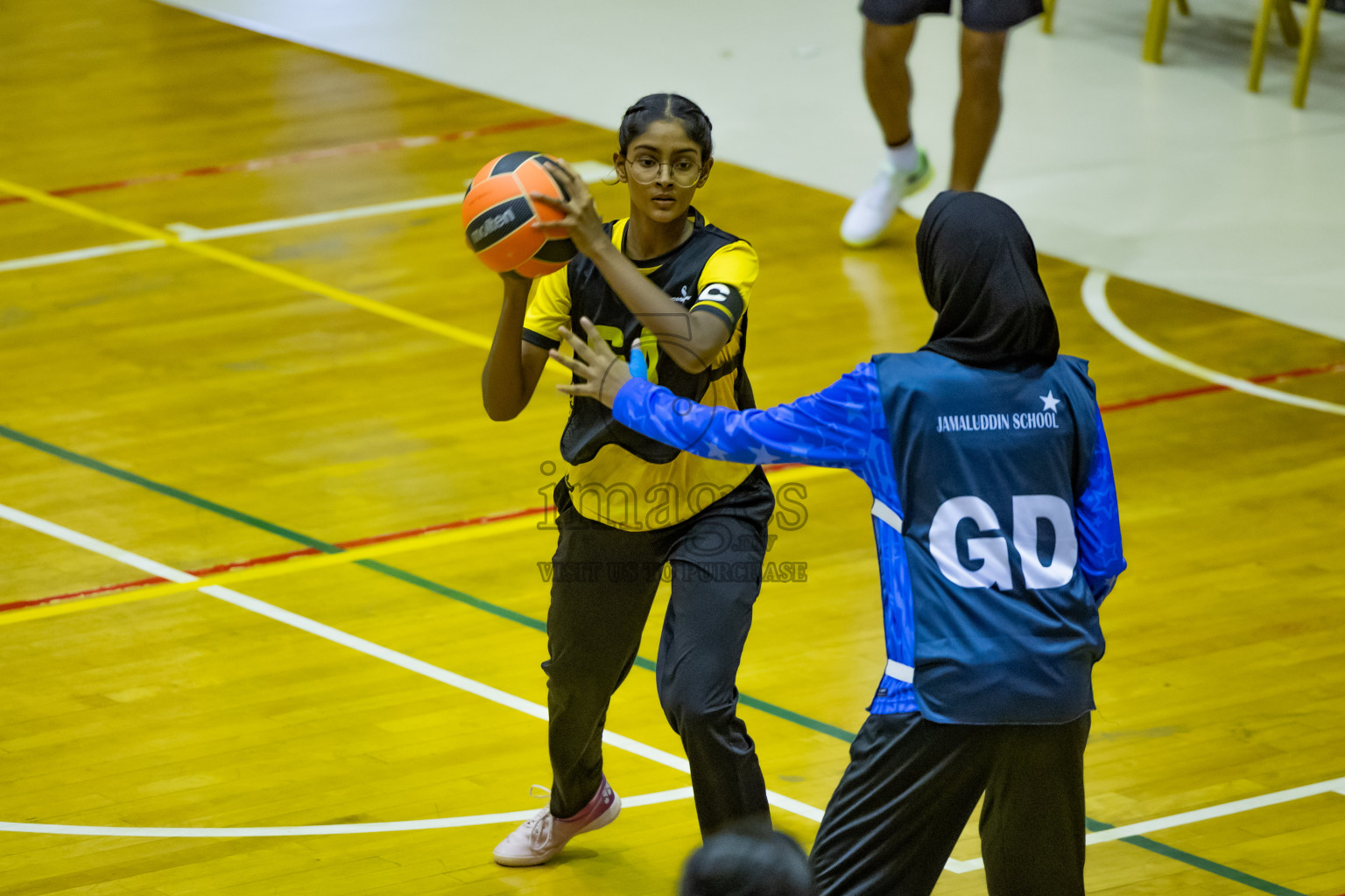 Day 12 of 25th Inter-School Netball Tournament was held in Social Center at Male', Maldives on Thursday, 22nd August 2024.