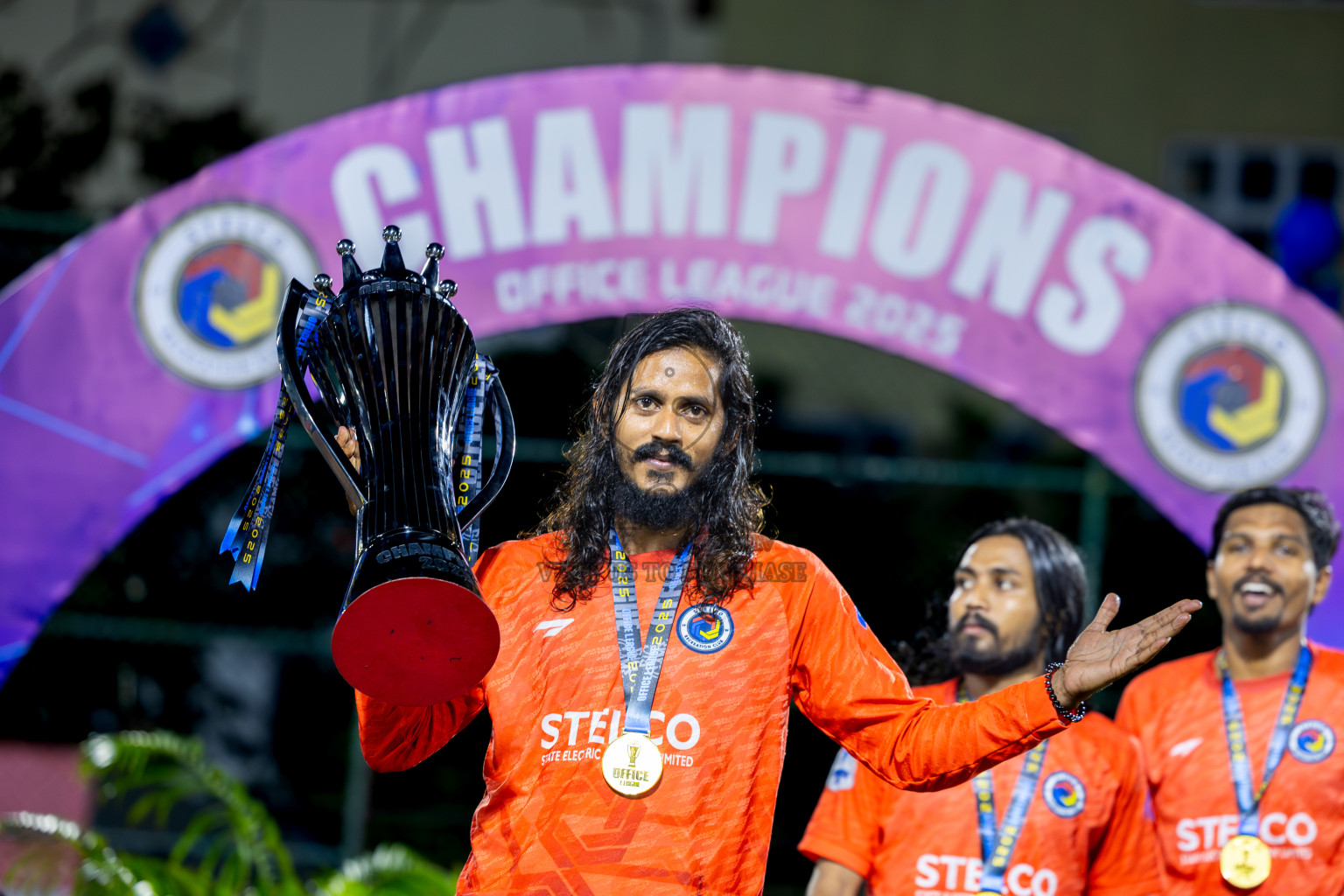 Police Club vs STELCO RC in the Final of Office League 2025 was held on Friday, 9th May 2025 in Hulhumale', Maldives. Photos: Ismail Thoriq / images.mv