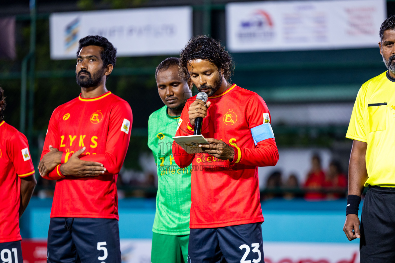 Dee Ess Kay vs Kovigoani in Final of Laamehi Dhiggaru Ekuveri Futsal Challenge 2024 was held on Wednesday, 31st July 2024, at Dhiggaru Futsal Ground, Dhiggaru, Maldives Photos: Nausham Waheed / images.mv