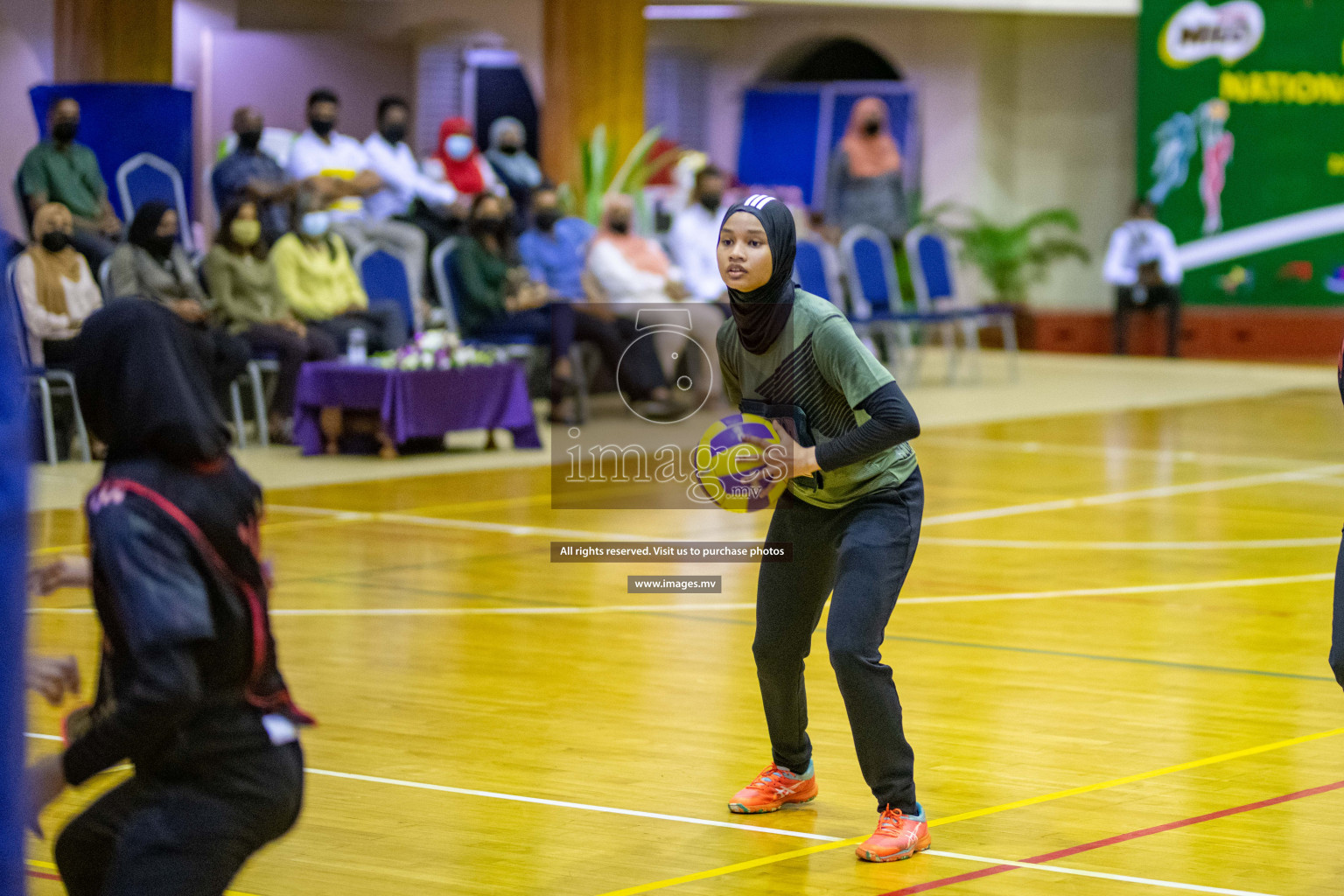 Kulhudhuffushi Youth & R.C vs Club Green Streets in the Finals of Milo National Netball Tournament 2021 (Women's) held on 5th December 2021 in Male', Maldives Photos: Ismail Thoriq / images.mv