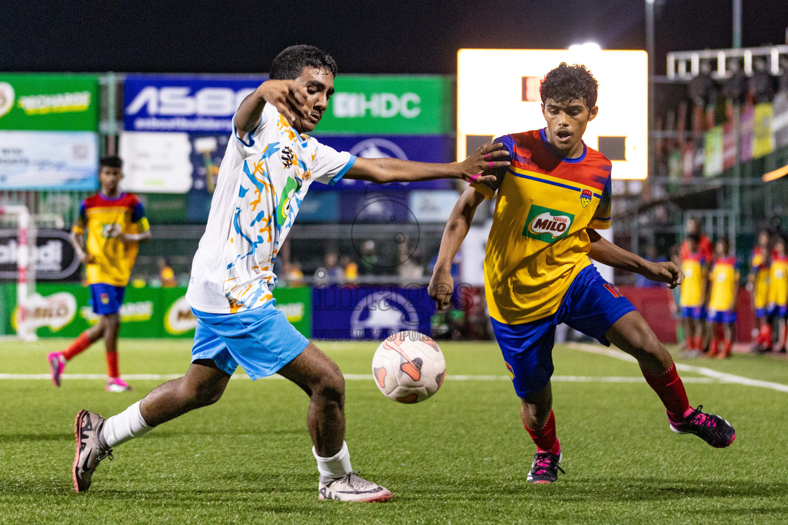Arena vs Hawks in the Final of Milo Sector League 2025 was held in Rehendhi Futsal Ground, Hulhumale', Maldives on Tuesday, 18th November 2025. Photos: Areef Adam / images.mv