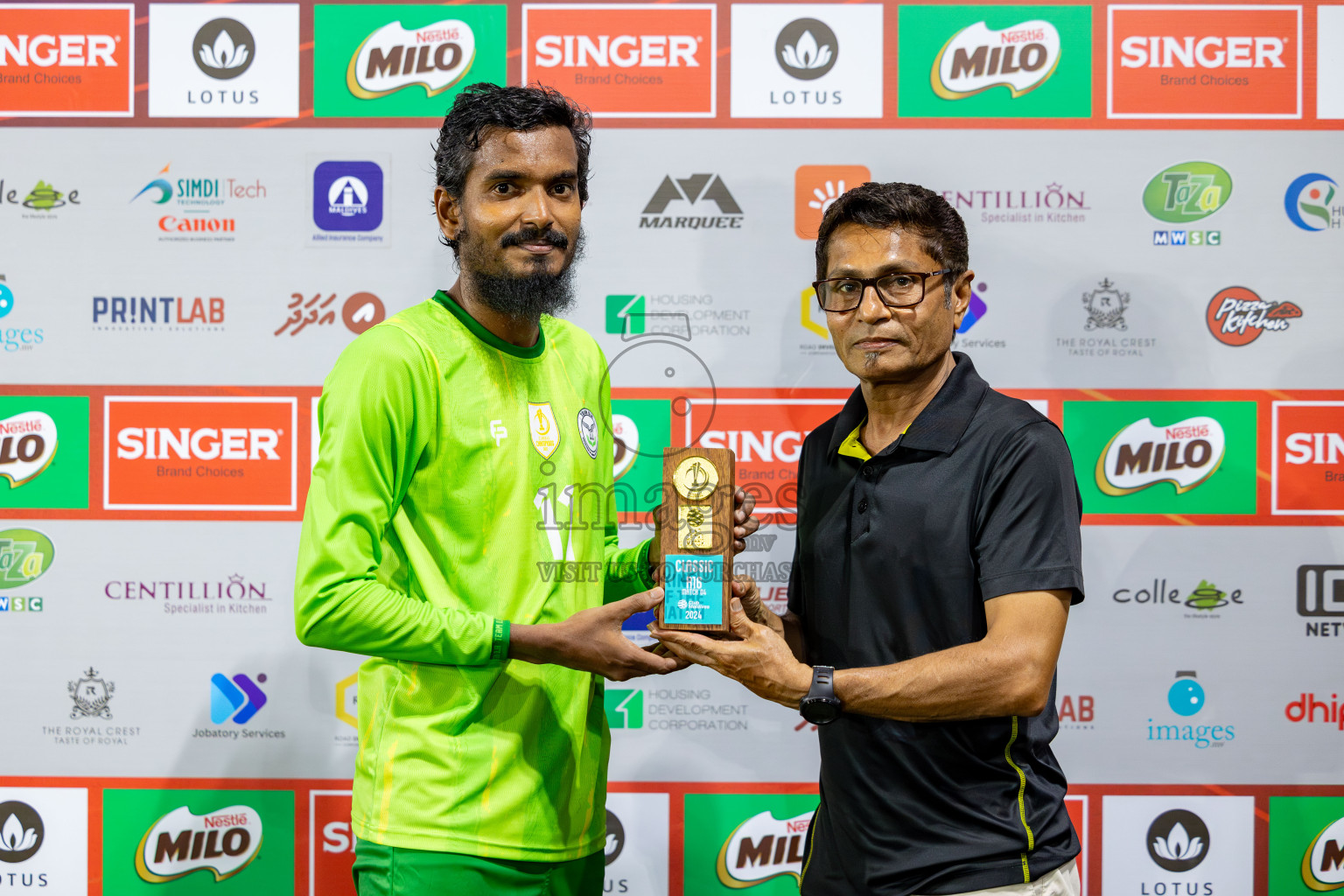 Team DJA VS Trade Club in Club Maldives Classic 2024 held in Rehendi Futsal Ground, Hulhumale', Maldives on Saturday, 14th September 2024. 
Photos: Hassan Simah / images.mv