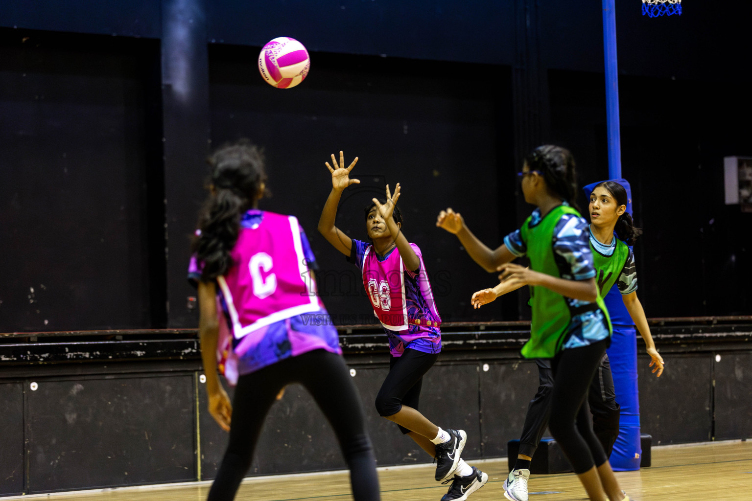High Flyers vs N Sports Academy A  in Day 6 of 3rd Netball Junior Championship, held at Social Center on Friday 24th January 2025 . Photos: Shuu Abdul Sattar / images.mv