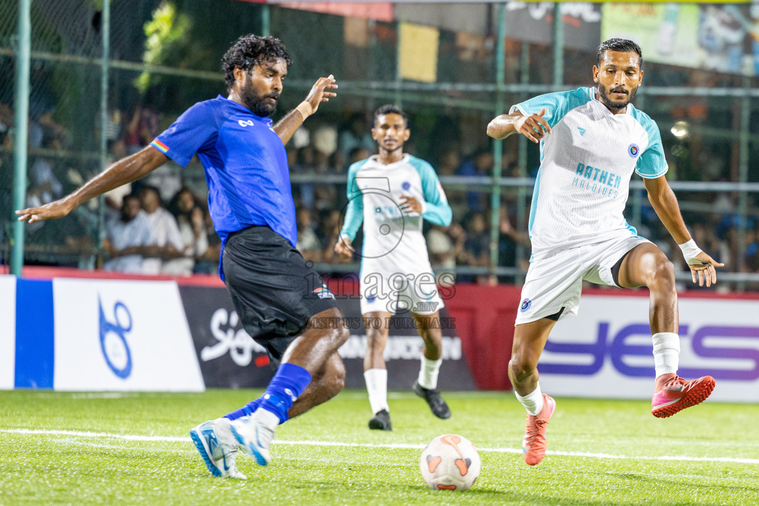Fenaka vs Police Club in Day 14 of Club Maldives Cup 2025 was held in Rehendhi Futsal Ground, Hulhumale', Maldives on Tuesday, 14th October 2025. Photos: Ismail Thoriq / images.mv