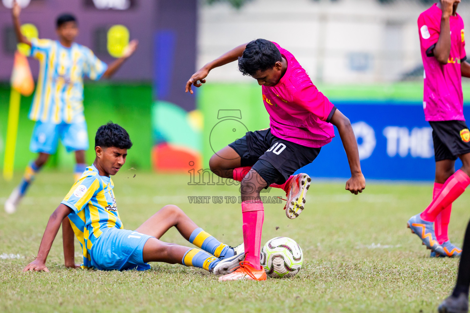 Under 14 United Victory vs Valancia on day 3 of Dhivehi Youth League 2024 held at Henveiru Stadium on Saturday, 23rd November 2024. Photos: Nausham Waheed/ Images.mv