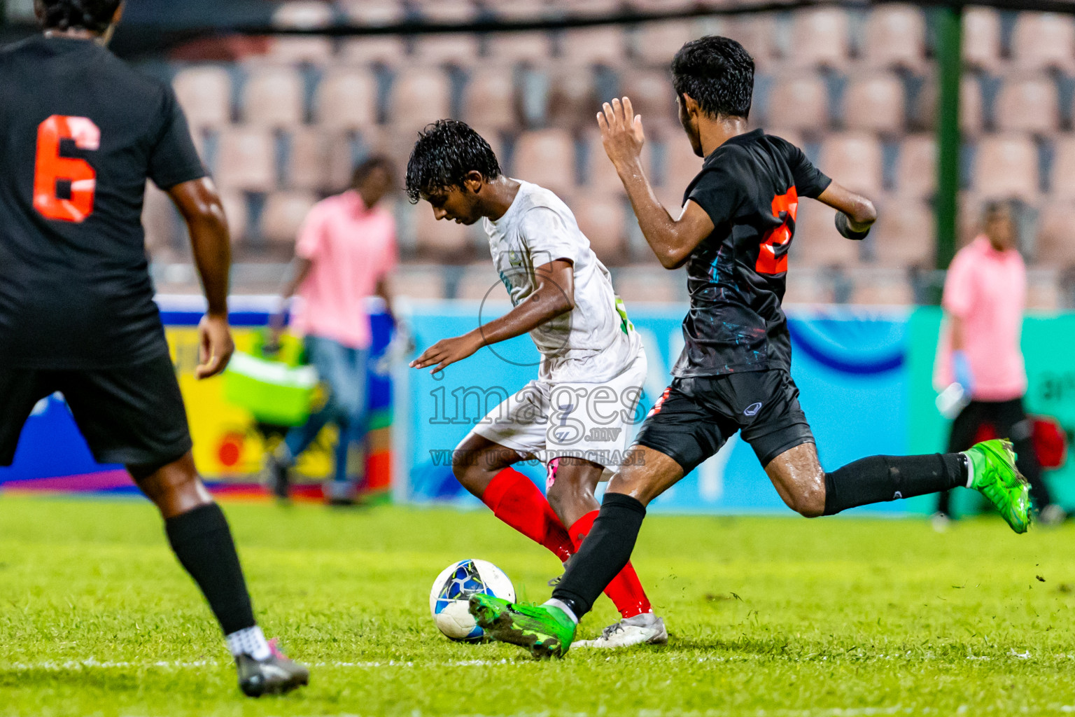 Club Green Street vs Club Eagles in Day 6 of Under 19 Youth Championship 2024 was held at National Stadium in Male', Maldives on Monday, 24th June 2024. Photos: Nausham Waheed / images.mv