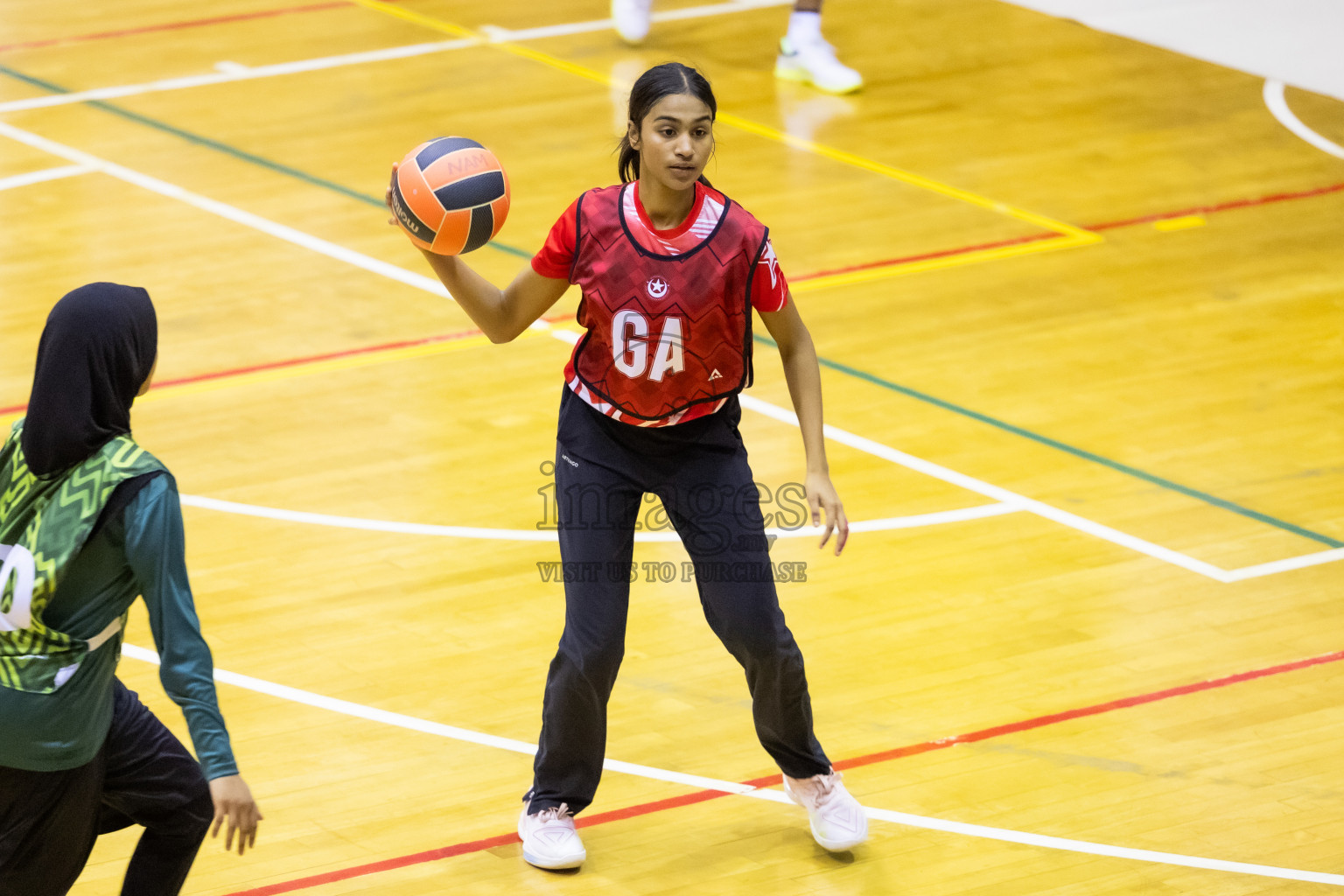 Day 11 of 25th Inter-School Netball Tournament was held in Social Center at Male', Maldives on Wednesday, 21st August 2024.