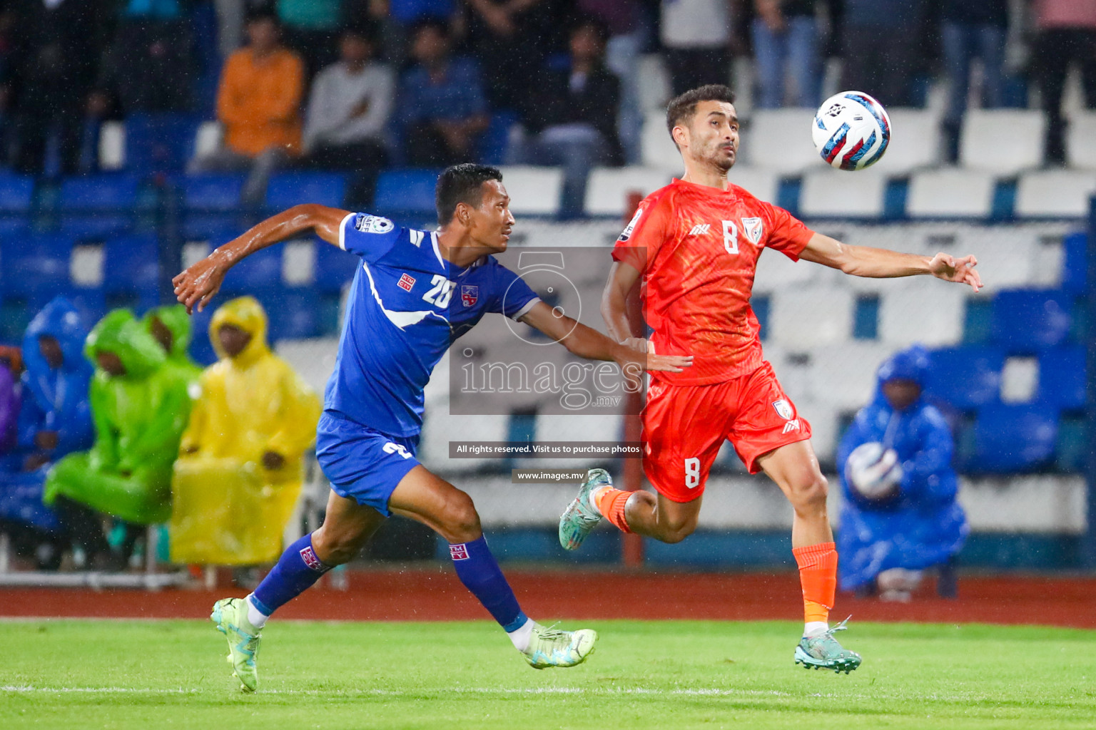 Nepal vs India in SAFF Championship 2023 held in Sree Kanteerava Stadium, Bengaluru, India, on Saturday, 24th June 2023. Photos: Hassan Simah / images.mv