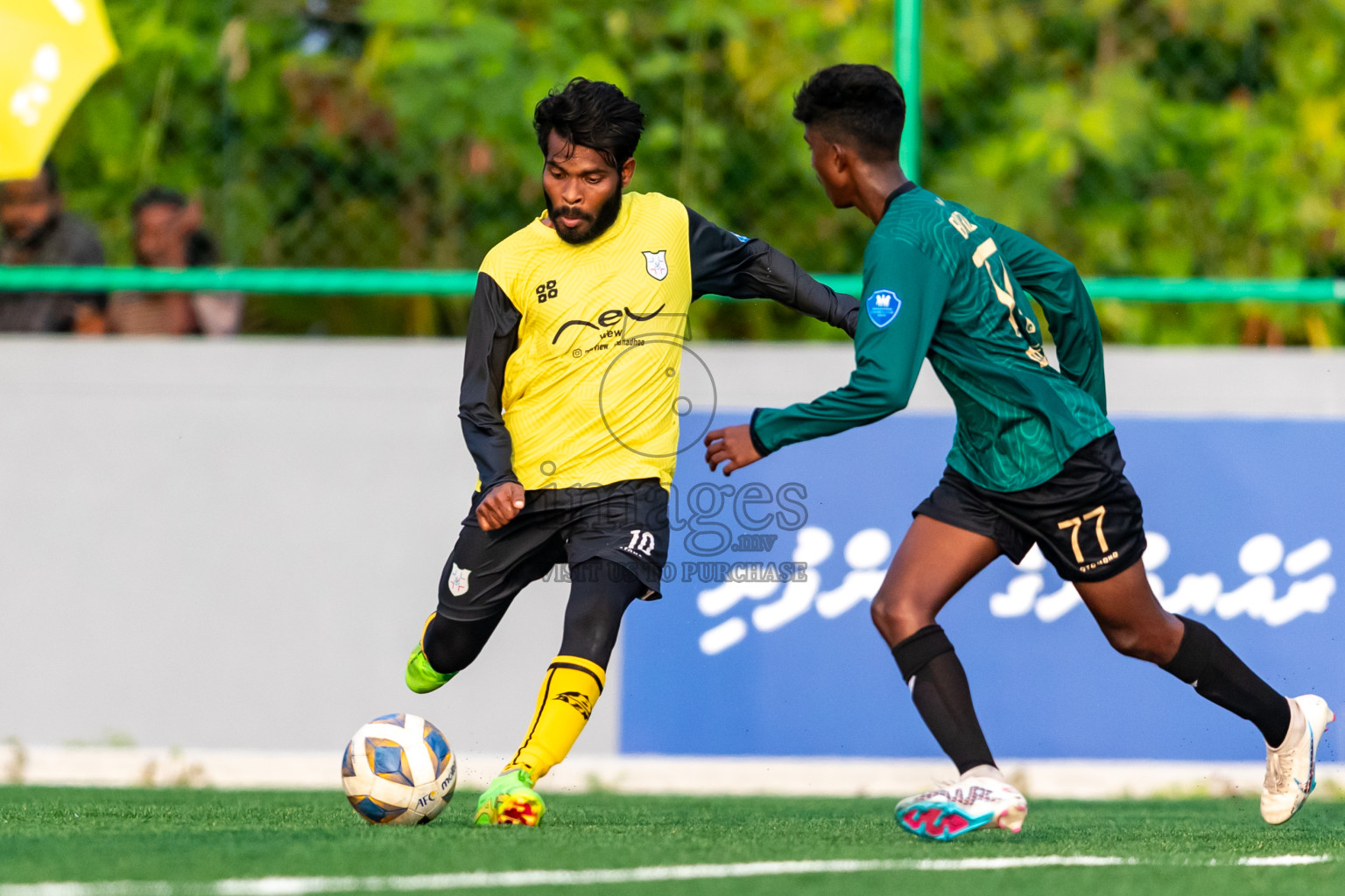 Baburu SC vs Kanmathi Juniors from Manadhoo Council Cup 2024 in N Manadhoo Maldives on Friday, 23rd February 2023. Photos: Nausham Waheed / images.mv