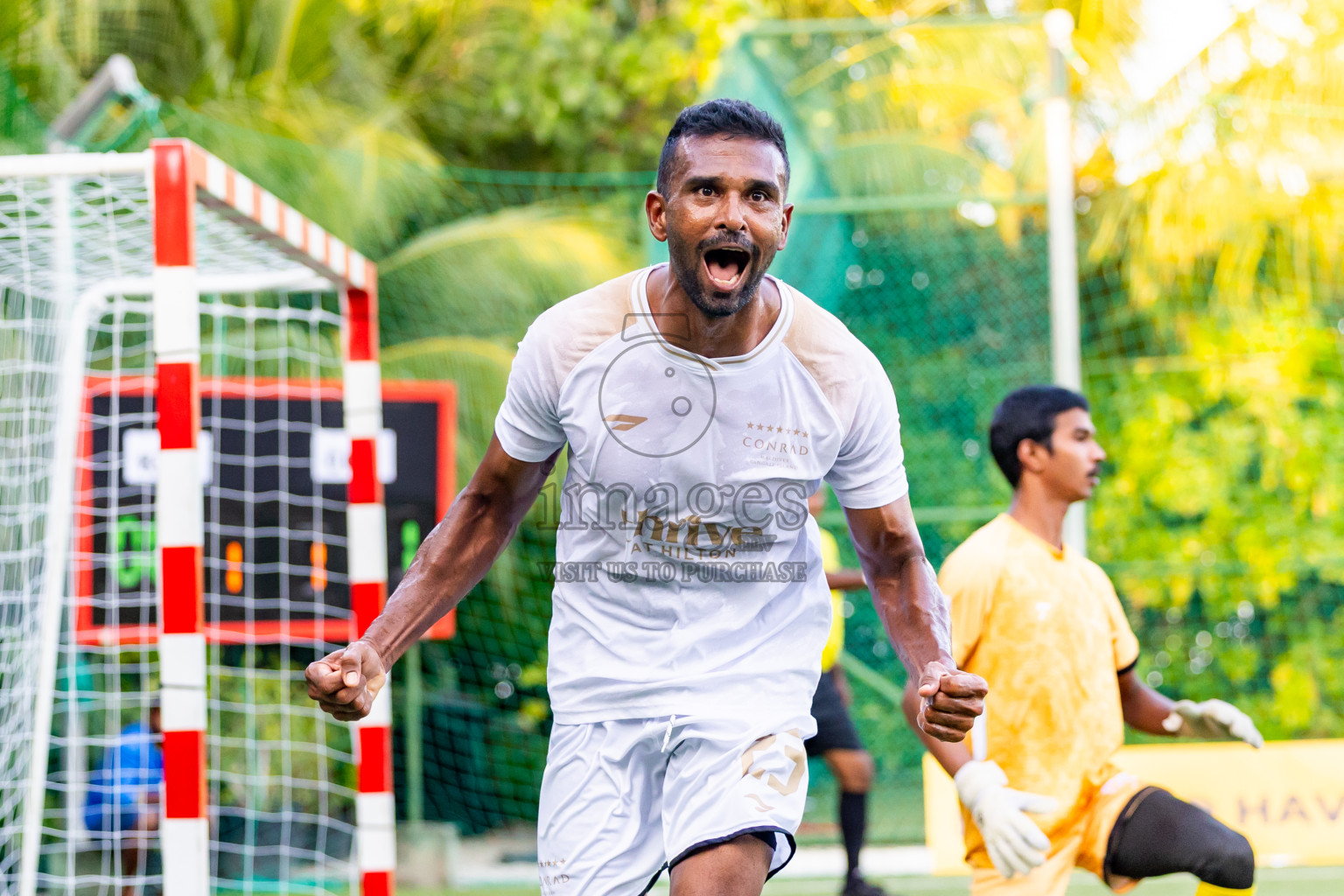 Conrad vs Kuramathi in Day 5 of Resort League 2025 (Ari Zone) was held on Tuesday, 24th June 2025 in Conrad Maldives Rangali Island, Alif Dhaalu Atoll, Maldives. Photos: Nausham Waheed / images.mv