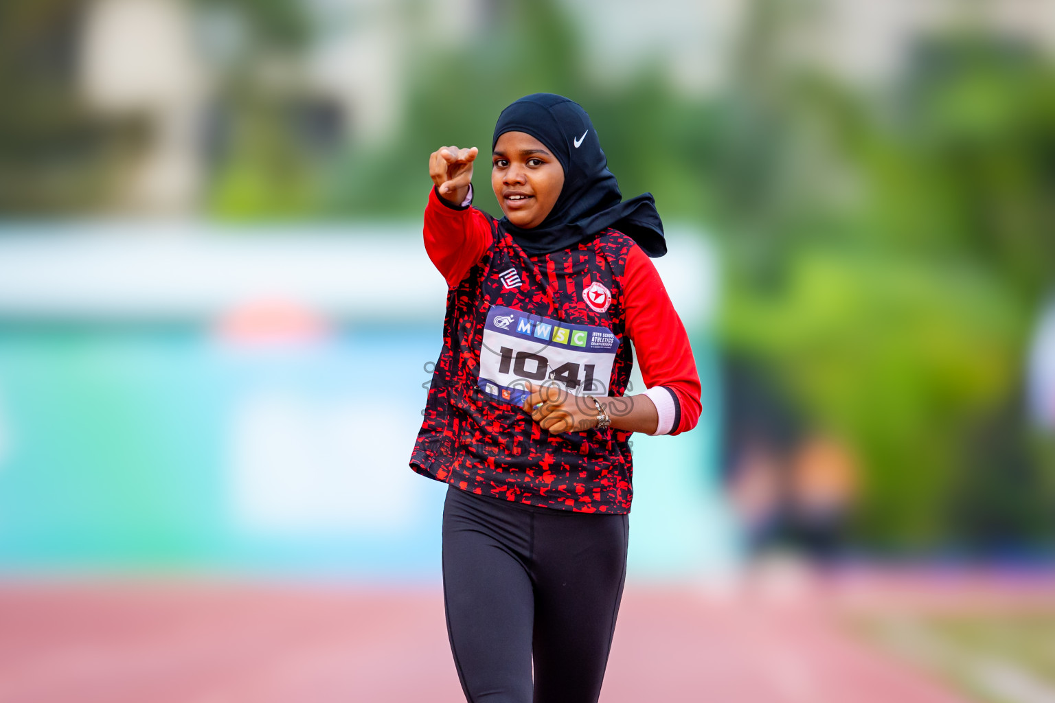 Day 5 of MWSC Interschool Athletics Championships 2024 held in Hulhumale Running Track, Hulhumale, Maldives on Wednesday, 13th November 2024. Photos by: Nausham Waheed / Images.mv