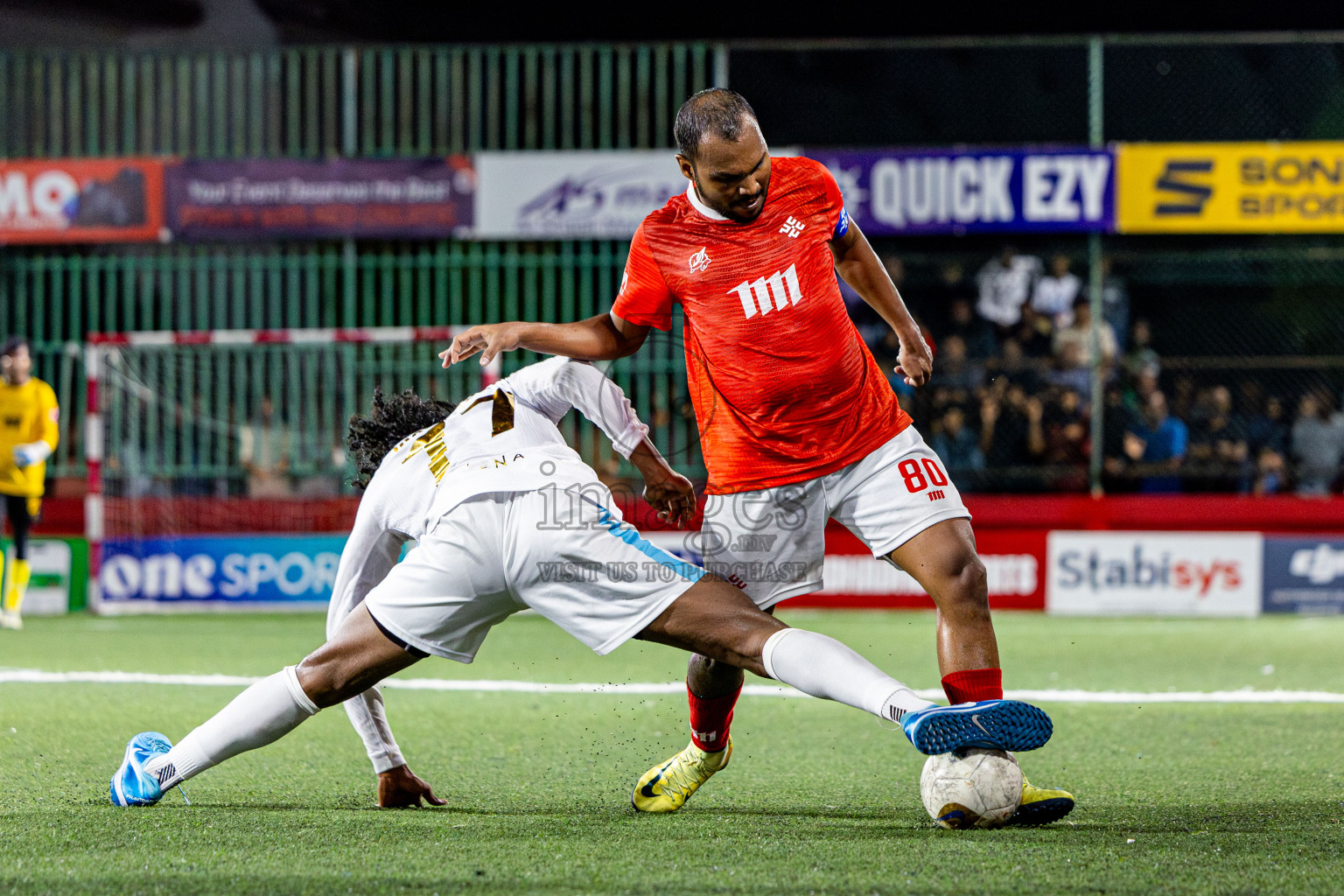 K Maafushi vs K Kaashidhoo in Kaafu Atoll Finals Day 27 of Golden Futsal Challenge 2025 was held on Friday , 31st January 2025, in Hulhumale', Maldives. Photos: Nausham Waheed / images.mv