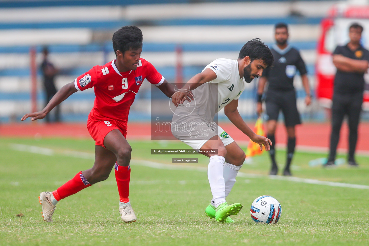 Nepal vs Pakistan in SAFF Championship 2023 held in Sree Kanteerava Stadium, Bengaluru, India, on Tuesday, 27th June 2023. Photos: Nausham Waheed, Hassan Simah / images.mv