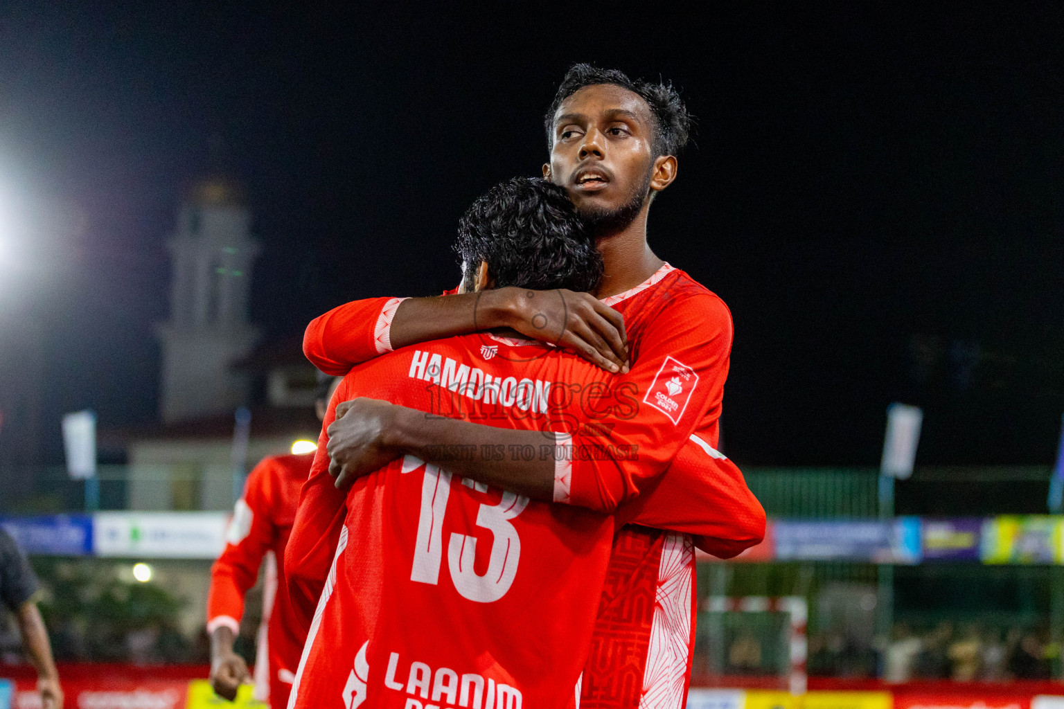 HA Maarandhoo vs HA Utheem in Day 17 of Golden Futsal Challenge 2024 was held on Wednesday, 31st January 2024, in Hulhumale', Maldives Photos: Hassan Simah / images.mv