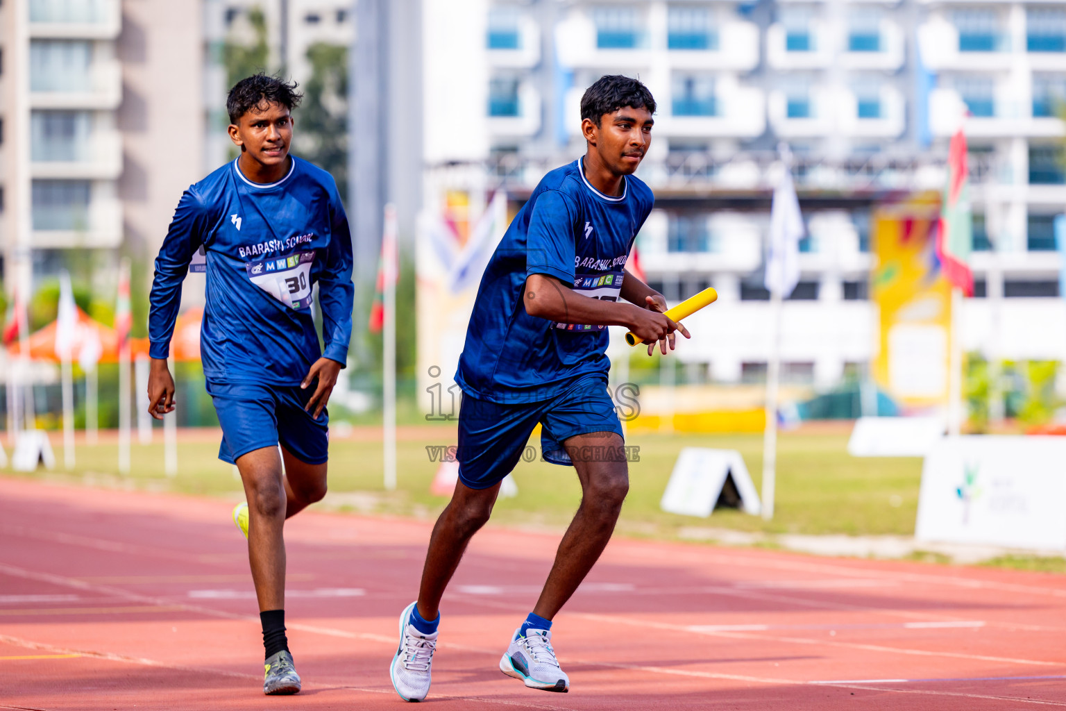 Day 5 of MWSC Interschool Athletics Championships 2024 held in Hulhumale Running Track, Hulhumale, Maldives on Wednesday, 13th November 2024. Photos by: Nausham Waheed / Images.mv