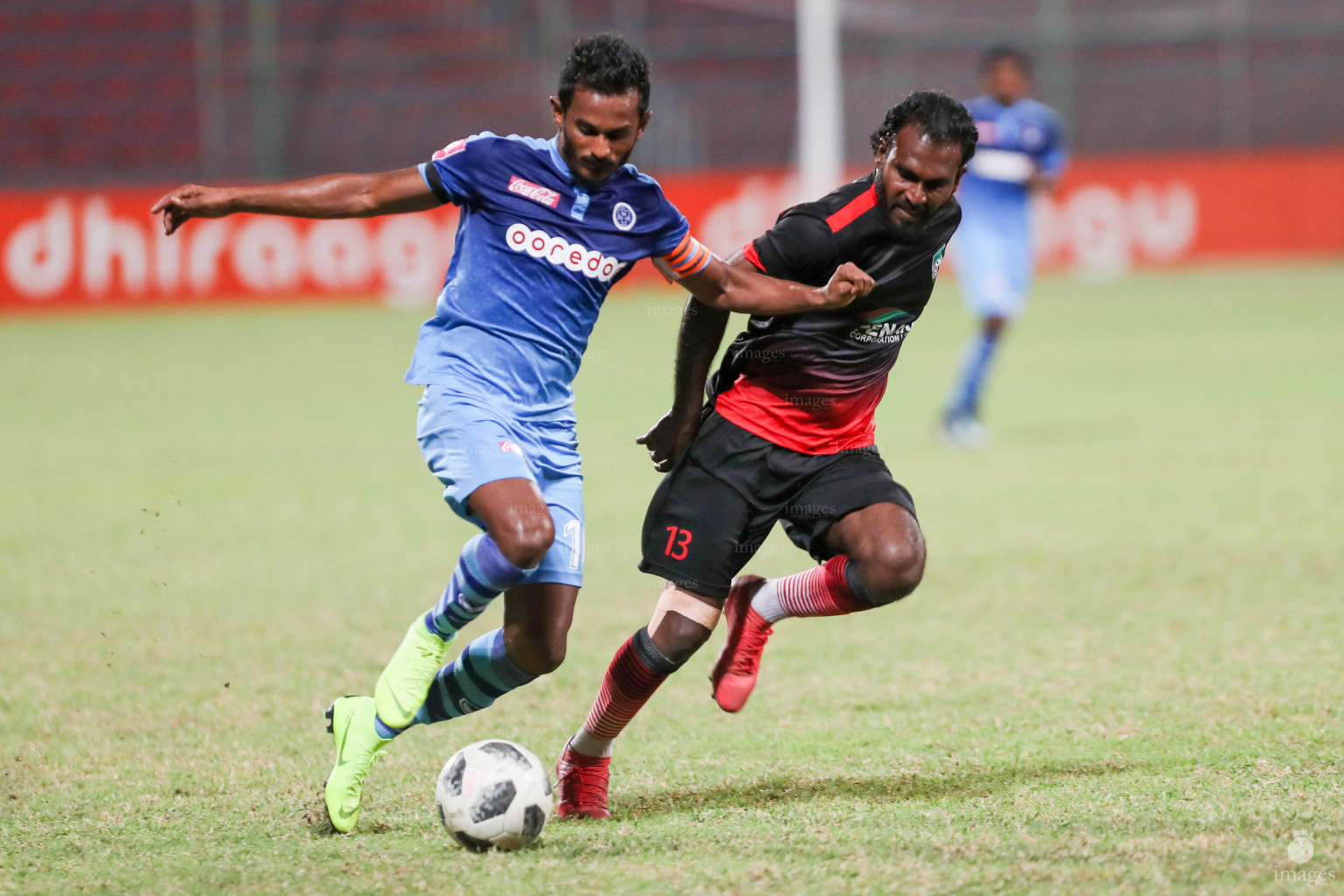 New Radiant SC vs Foakaidhoo in Dhiraagu Dhivehi Premier League 2018 in Male, Maldives, Monday October 22, 2018. (Images.mv Photo/Suadh Abdul Sattar)