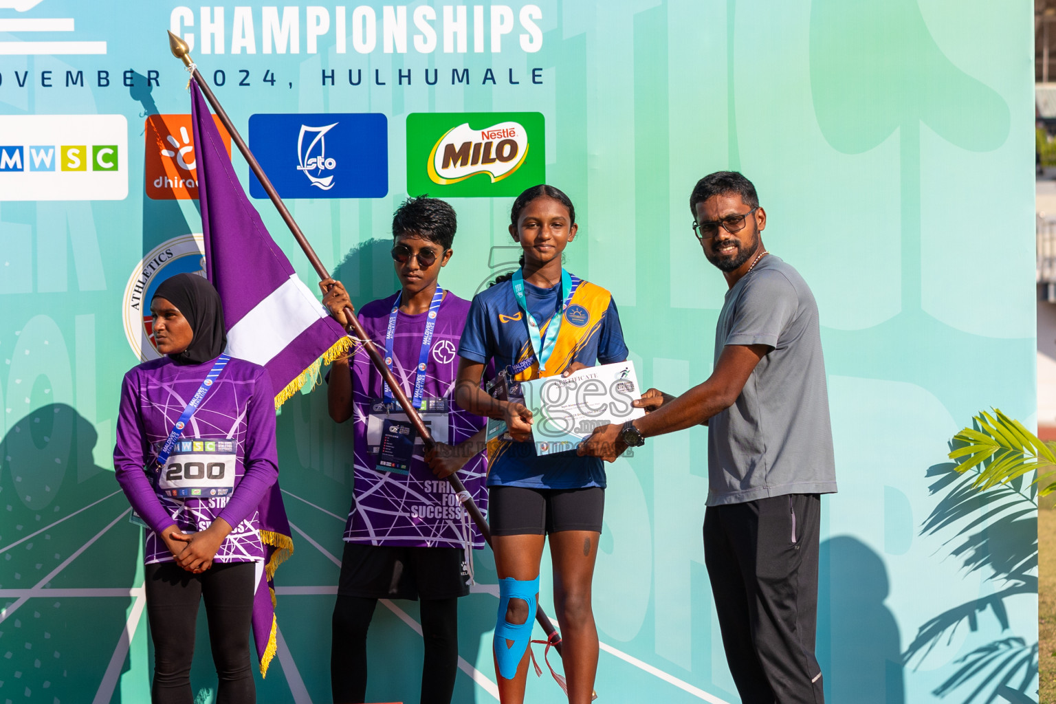 MWSC Interschool Athletics Championships 2024 - Day 3
Day 3 of MWSC Interschool Athletics Championships 2024 held in Hulhumale Running Track, Hulhumale, Maldives on Monday, 11th November 2024. Photos by: Ismail Thoriq / Images.mv