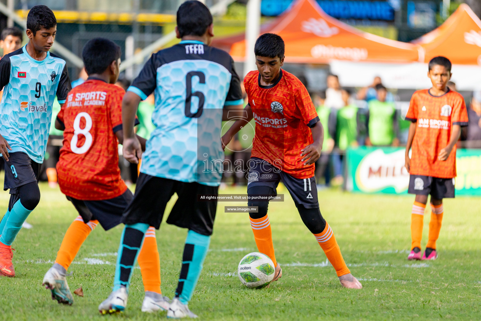 Day 1 of MILO Academy Championship 2023 (U12) was held in Henveiru Football Grounds, Male', Maldives, on Friday, 18th August 2023.