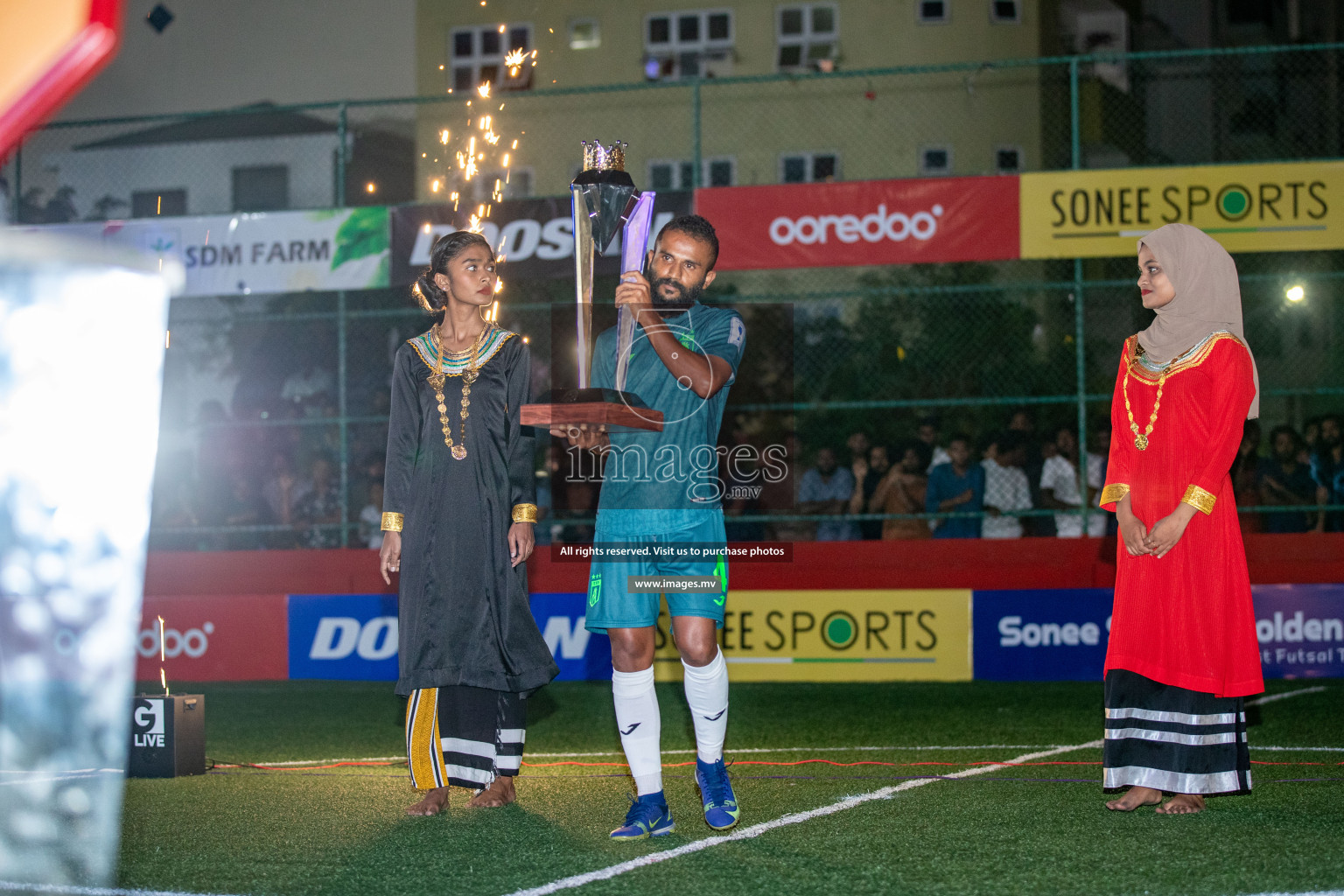 Opening of Sonee Sports Golden Futsal Challenge 2023 held on 4th Feb 2023 in Hulhumale, Male', Maldives. Photos by Nausham Waheed