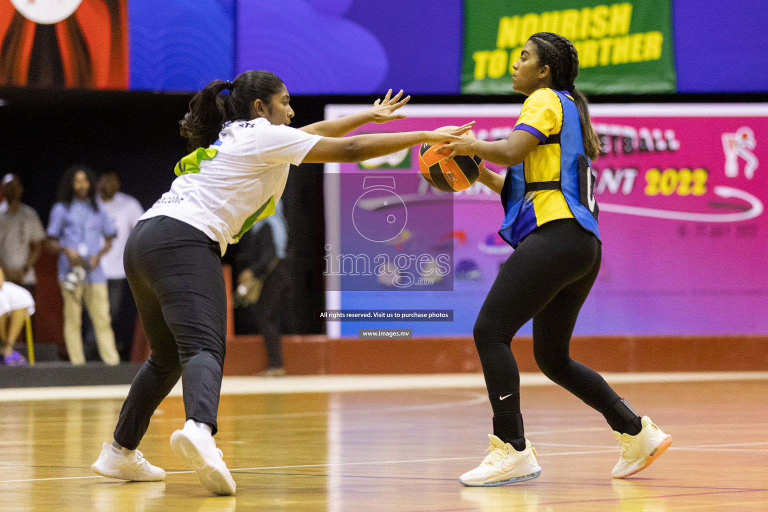 Club Green Streets vs Kulhudhufushi Y&RC in the 1st Division Final of Milo National Netball Tournament 2022 on 22nd July 2022 held in Social Center, Male', Maldives. Photographer: Shuu / images.mv