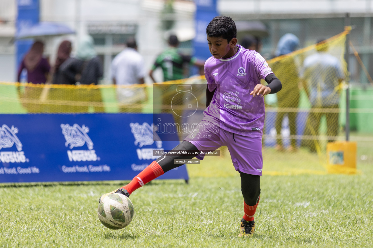 Day 1 of Nestle kids football fiesta, held in Henveyru Football Stadium, Male', Maldives on Wednesday, 11th October 2023 Photos: Shut Abdul Sattar/ Images.mv