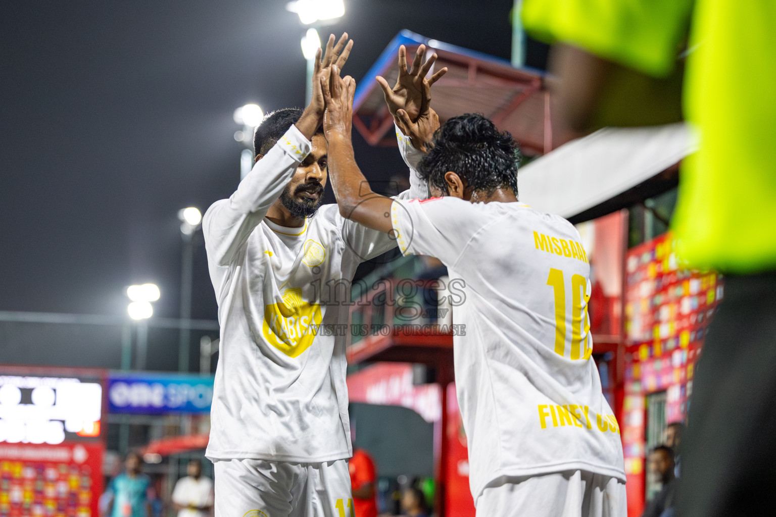 HDg Finey vs HDh Makunudhoo in Day 13 of Golden Futsal Challenge 2025 was held on Friday, 17th January 2025, in Hulhumale', Maldives 
Photos: Hassan Simah / images.mv