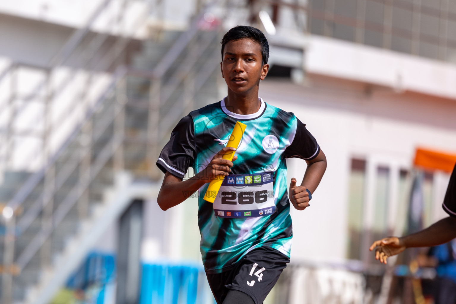 Day 6 of MWSC Interschool Athletics Championships 2024 held in Hulhumale Running Track, Hulhumale, Maldives on Thursday, 14th November 2024. Photos by: Ismail Thoriq / Images.mv