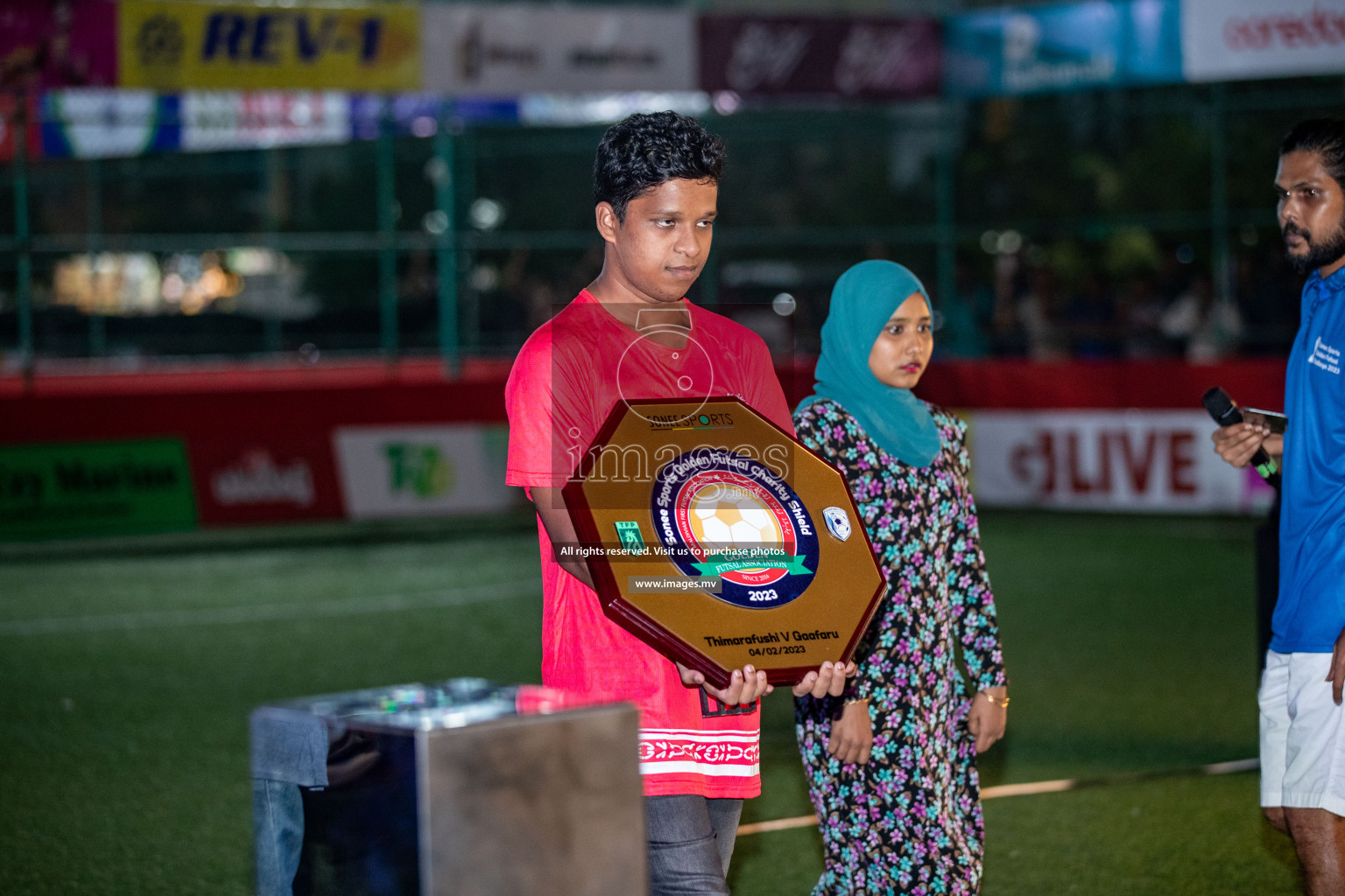 Opening of Sonee Sports Golden Futsal Challenge 2023 held on 4th Feb 2023 in Hulhumale, Male', Maldives. Photos by Nausham Waheed